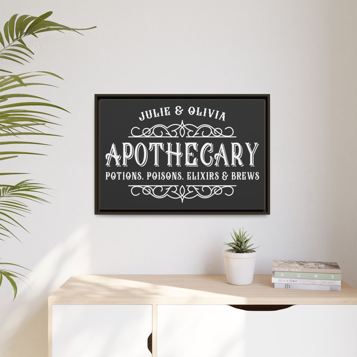 Personalized Halloween Apothecary Sign – Vintage Witchy Decor, Potion Clipart, Mystical Brews, Wiccan Wall Art, Gothic Halloween Printables for Cricut, Witchcraft Gifts & Dark Academia Aesthetic
