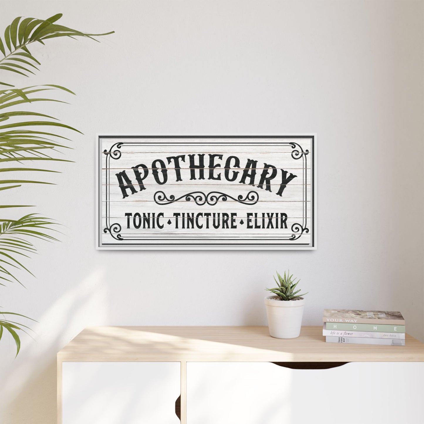 Personalized Apothecary Sign – Custom Vintage Halloween Wall Art, Witchy Gothic Decor, Spooky Tonic Elixir Tincture Sign for Apothecary Shop, Kitchen or Party – Witchcraft Halloween Decor
