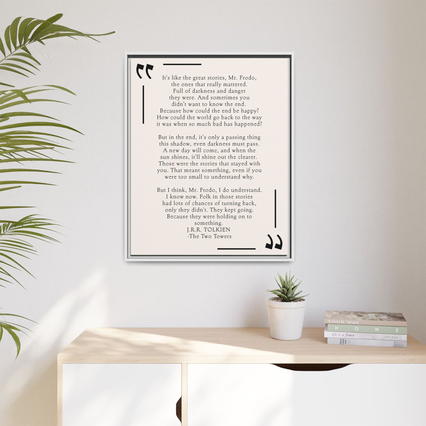 Custom Bedroom Quote Wall Art | Personalized Bedroom Wall Art with Inspirational Quote | Minimalist Poem Wall Decor & Bibliophile Gift