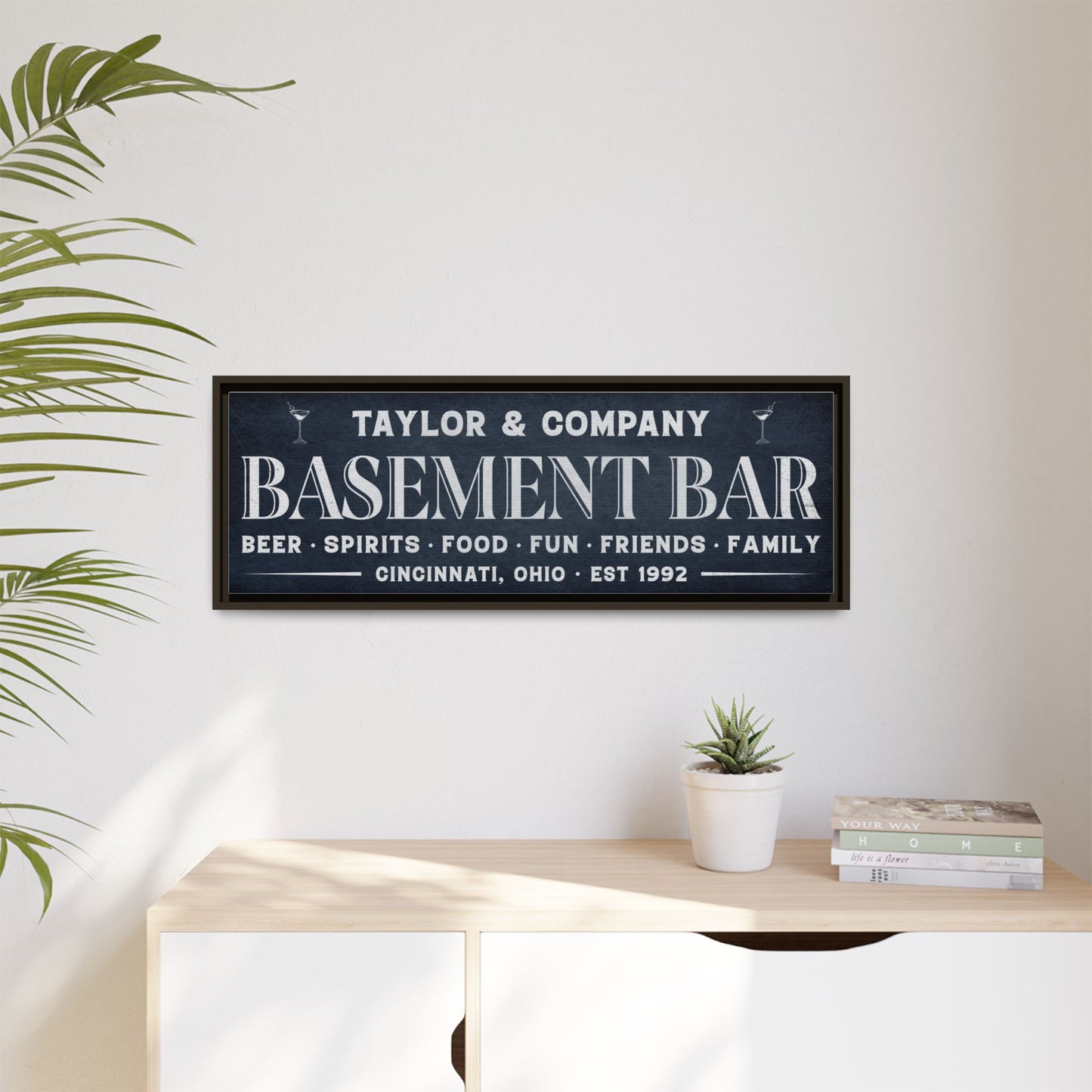 Personalized Bar Sign | Custom Wooden Signs for Basement Bars, Man Caves, Pub Decor & Home Bar Wall Art | Rustic Home Decor Gifts, Personalized Wooden Signs for Guy Gifts & Cabin, Pub, and Home Bar Spaces