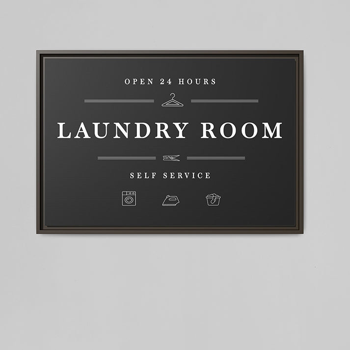 Personalized Laundry Room Signs - Custom Laundry Wall Art | Cute, Funny, Farmhouse, Modern Black Room Decor | Large Hanging Prints | Printable Wash Posters