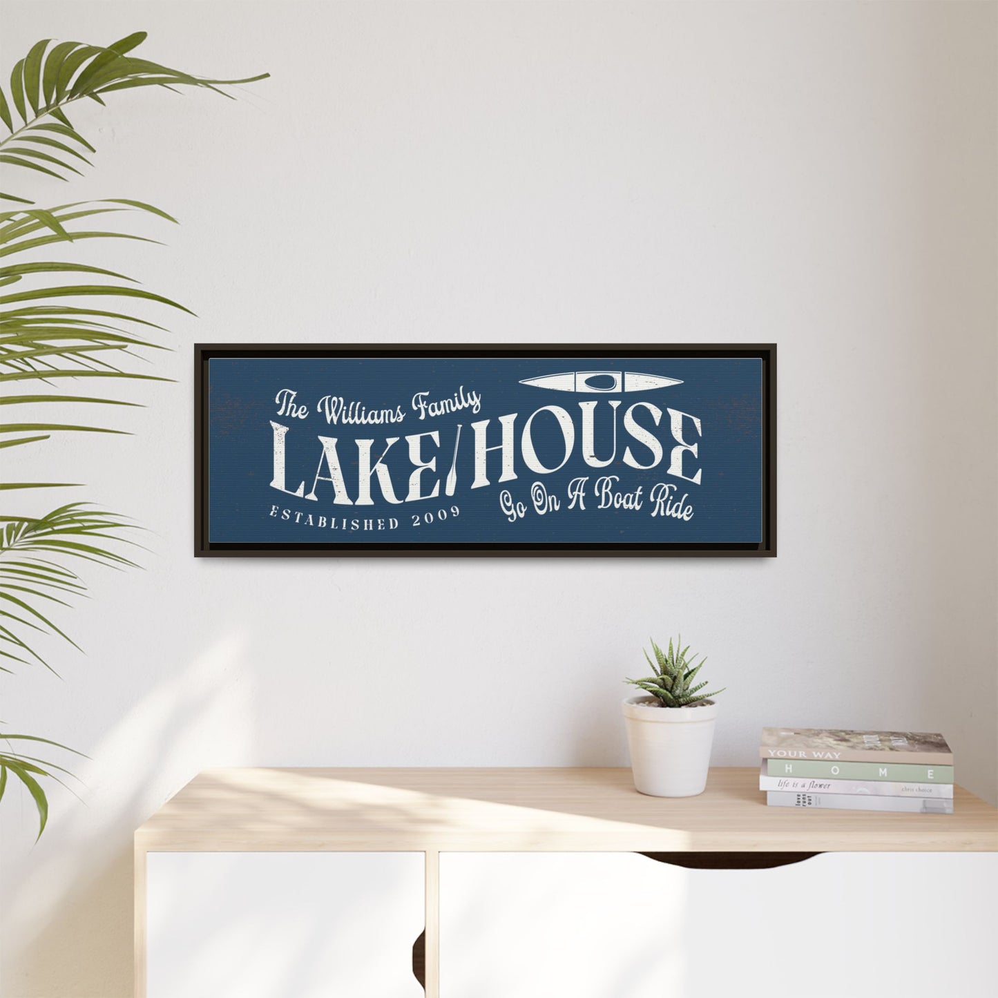 Personalized Custom Lake House Sign | Rustic Lake House Decor | Lake Life Sign for Cabin, Lodge, or Beach House | Outdoor Hanging Wooden Sign | Welcome Sign for Boat House, Bar, or Bedroom Decor