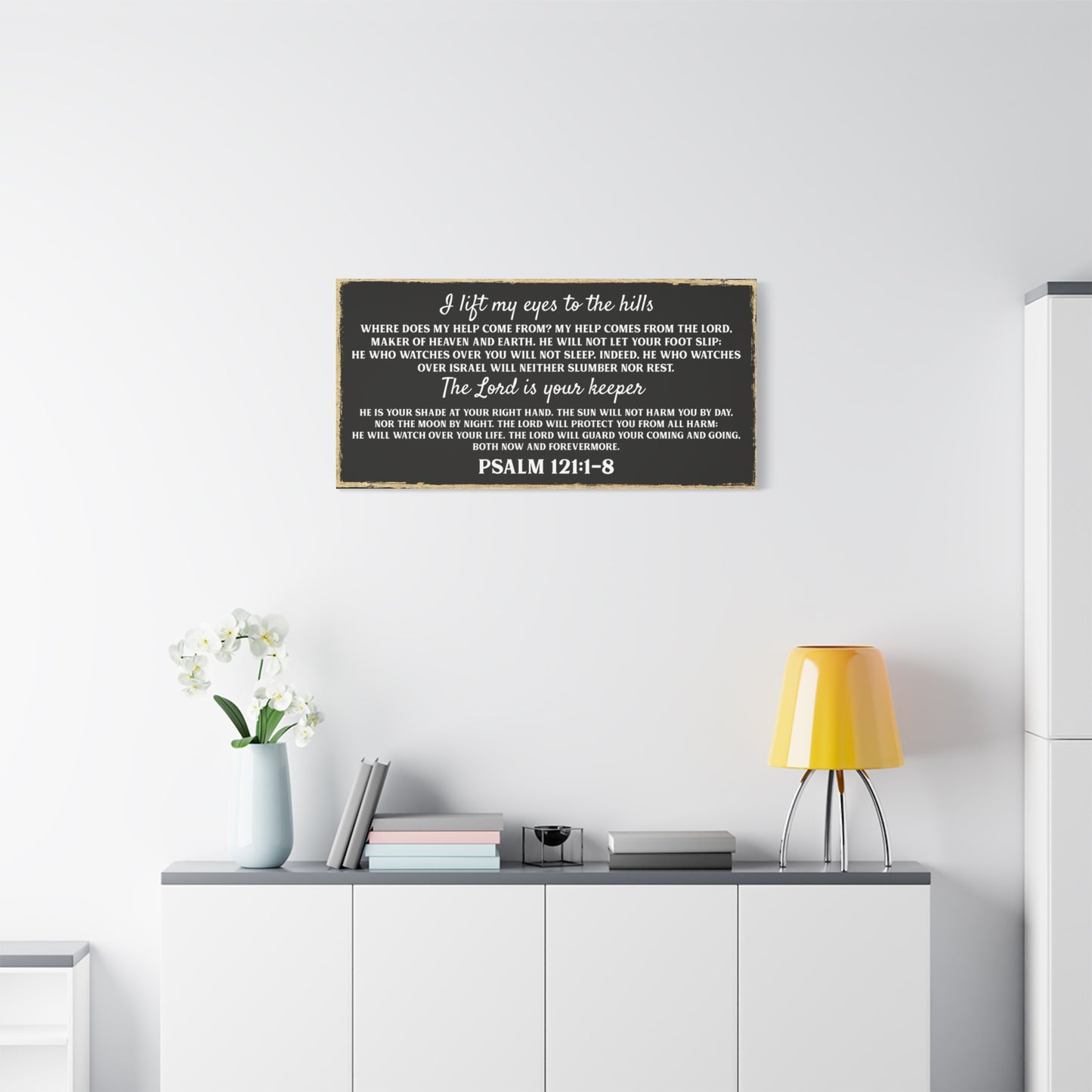 Personal Bedroom Quote Wall Art - Custom Faith Canvas Signs for Living Room - Gifts for Holidays, Weddings & Home Décor