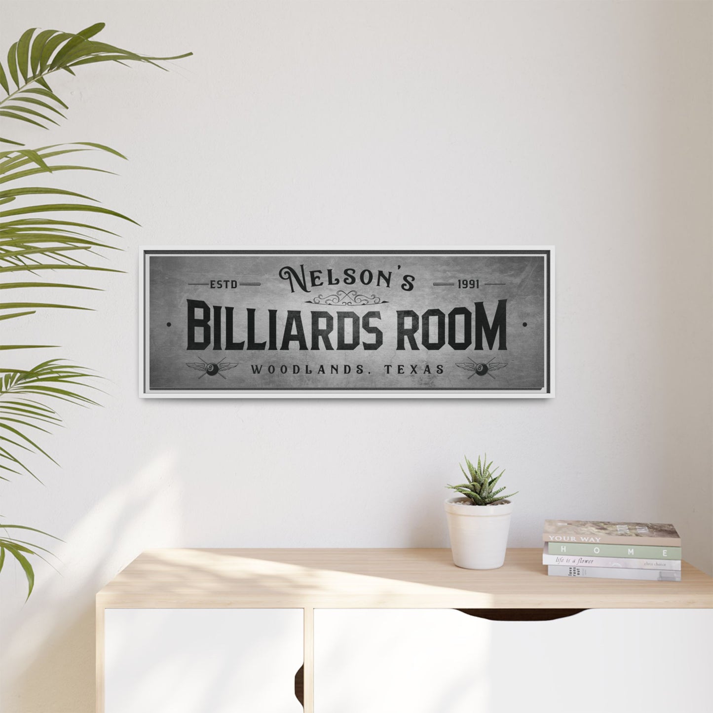 Custom Billiards Room Sign - Personalized Pool Hall Decor, Man Cave Signs, Game Room Wall Art, Family Name, Pool Table Room Sign, Billiards Lounge, Father's Day Gift, and Pool Players Gifts