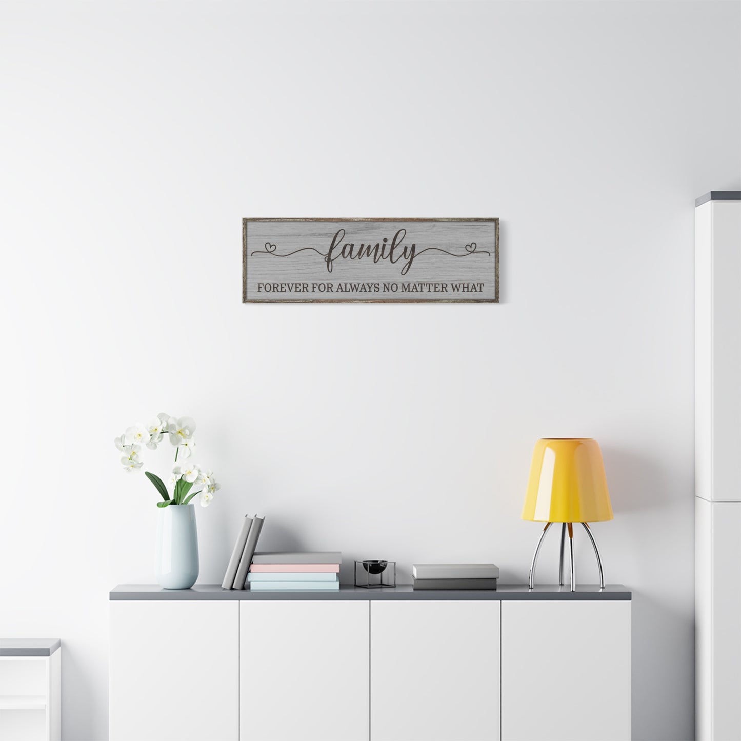 Personalized Family Last Name Sign - Custom Family Last Name Sign for Farmhouse Wall Decor, Living Room, Anniversary, or Wedding Gift - Wooden Framed Family Last Name Sign