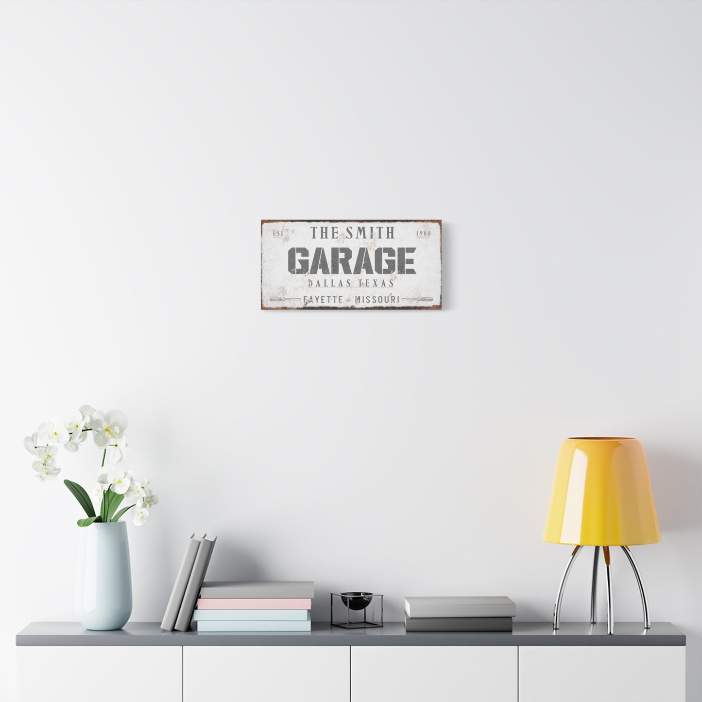 Custom Personalized Garage Sign - Vintage Sign for Dad's Garage, Workshop, Custom Car Signs, Mechanic Gifts for Men, Father's Day Gift, Premium Quality Garage Wall Art