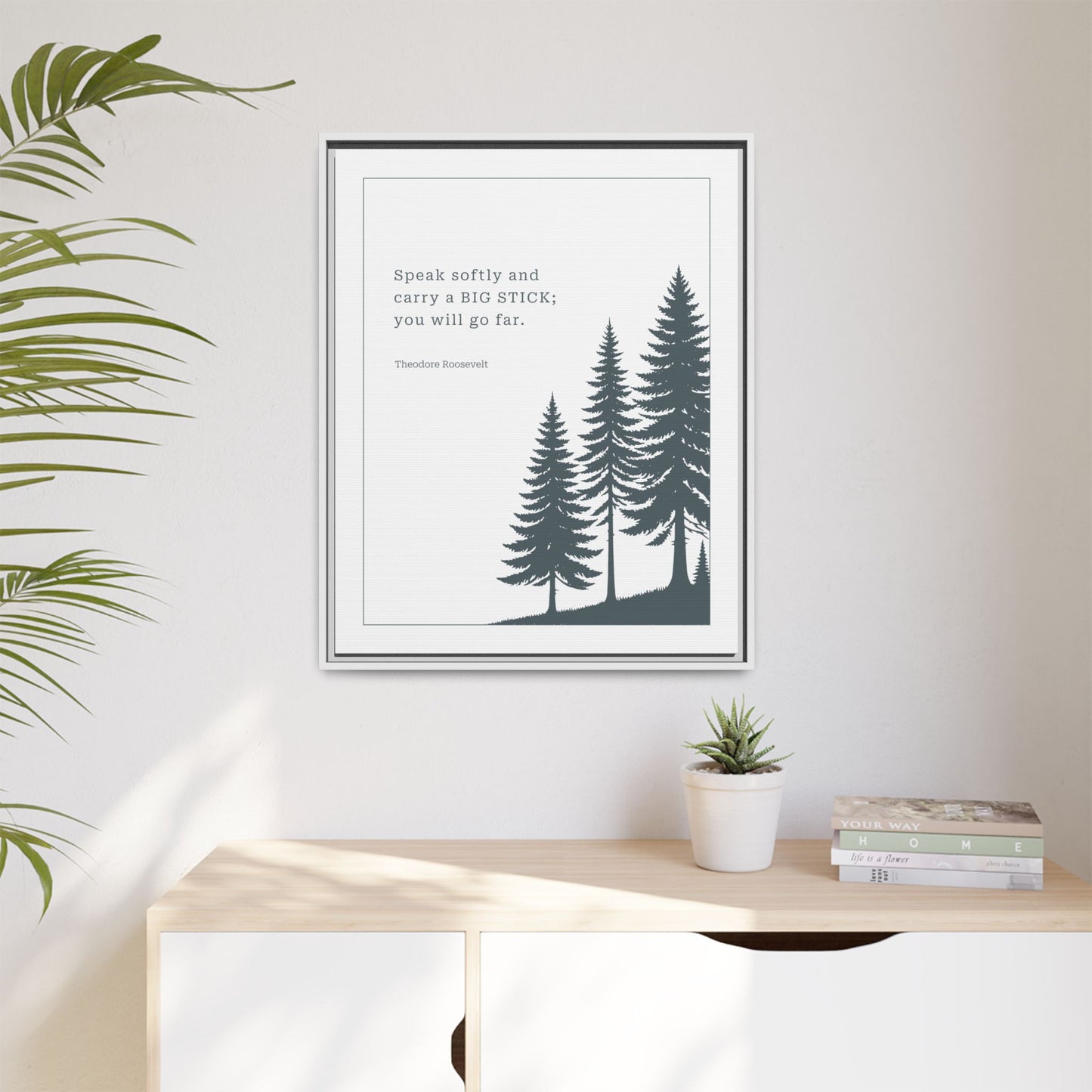 Personalized Home Quotes Signs – Rustic Cabin Wall Decor, Nursery Art for Boys, Forest Nature Print for Living Room or Home – Spring Flower Wall Art, Floral Pattern