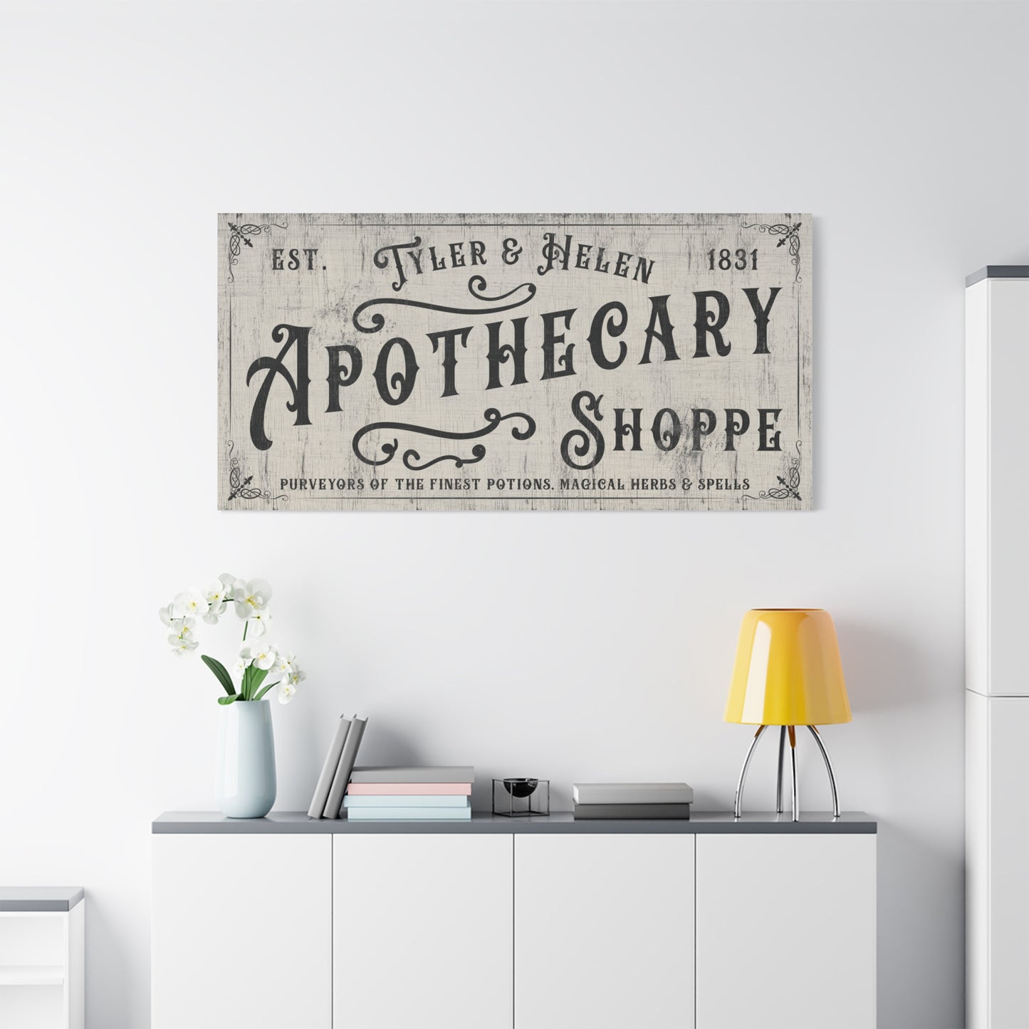 Personalized Vintage Apothecary Sign | Witchy Decor | Halloween Wall Art | Gothic Apothecary Shop Sign | Arsenic Poison Antique Label | Witchy Home Decor | Unique Apothecary Sign for Halloween & Vintage Medicine History Lovers
