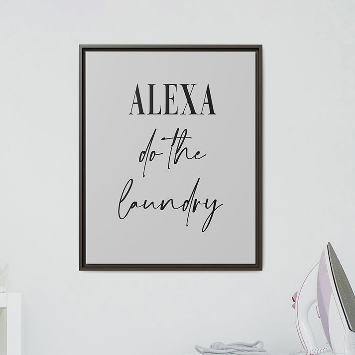 Personalized Laundry Room Signs - Custom Funny Laundry Room Wall Art | Minimalist Utility Room Decor | Modern Laundry Print | Housewarming Gift | Cleaning & Home Organization Artwork | Gift for Homeowners