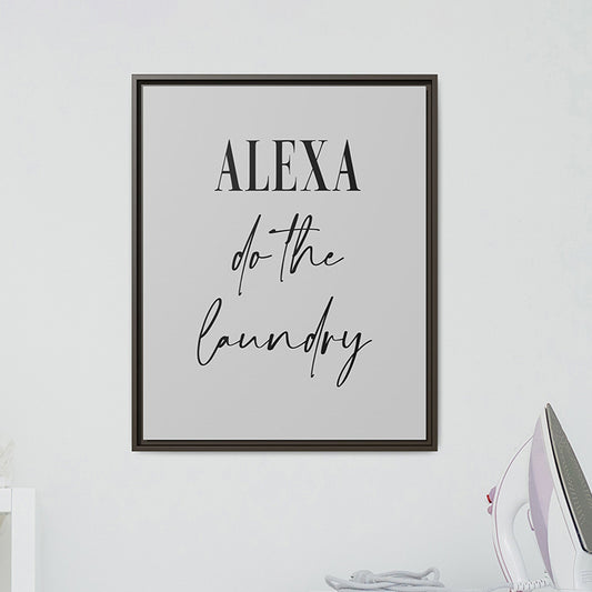 Personalized Laundry Room Signs - Custom Funny Laundry Room Wall Art | Minimalist Utility Room Decor | Modern Laundry Print | Housewarming Gift | Cleaning & Home Organization Artwork | Gift for Homeowners