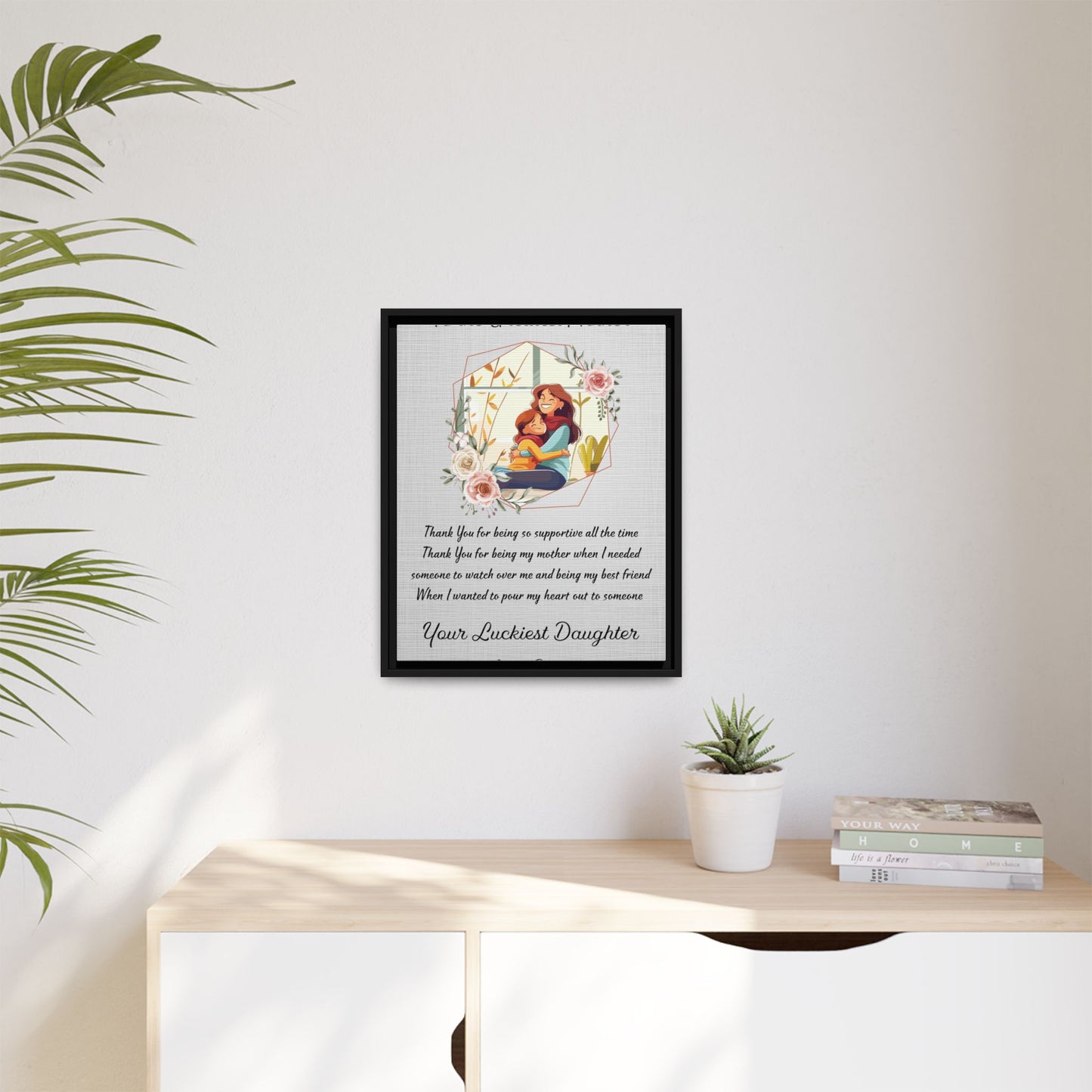 Personalized Mother's Day Sign - Gift from Daughter or Son – Custom Sentimental Gift for Mom, Poster for Mother's Day