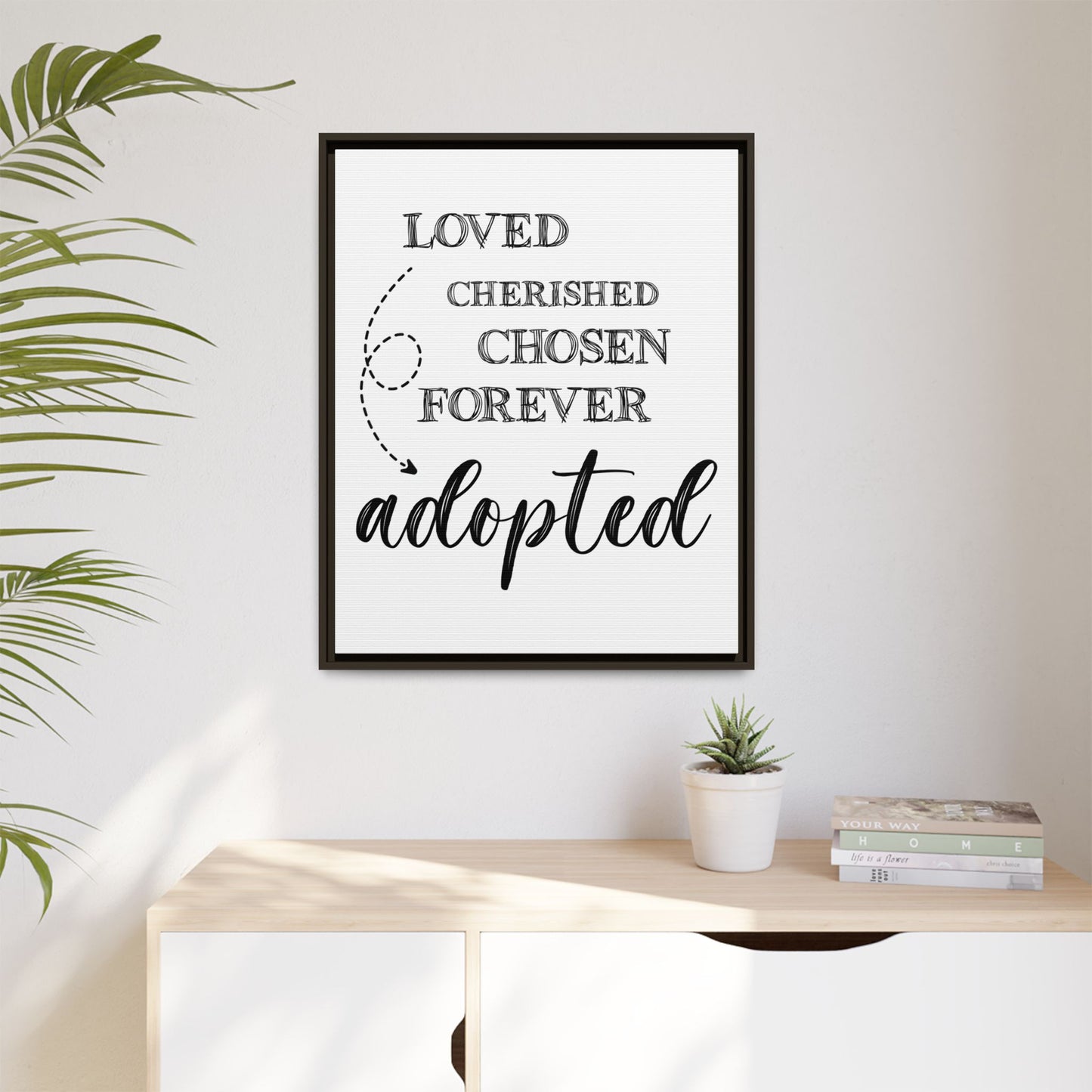 Custom Adoption Day Sign - Personalized Adoption Day Sign - Meaningful Gift for Parents - Inspirational Adoption Wall Art