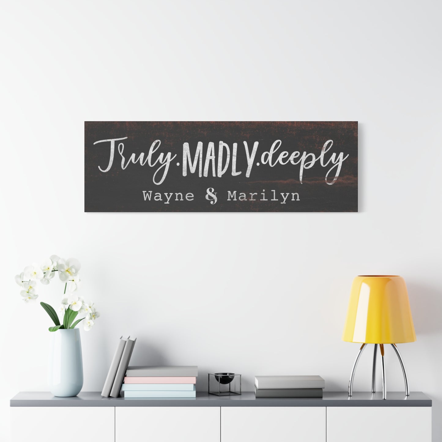 Personalized Master Bedroom Signs – Custom Name & Established Date, Sweet Dreams Quotes, Wedding & Anniversary Gifts, Framed Canvas & Distressed Wood Art for Over Bed Decoration