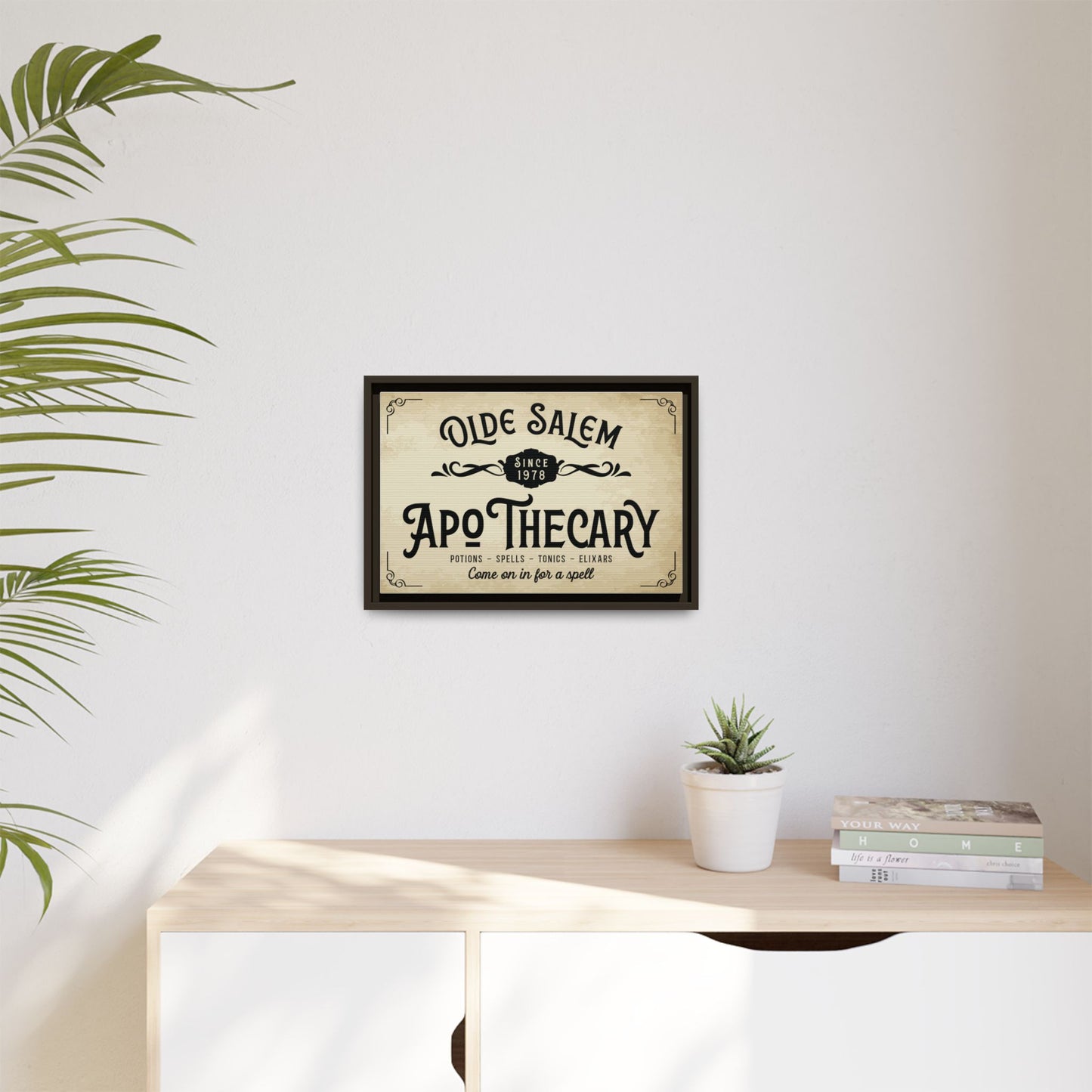 Custom Apothecary Signs Wall Art - Personalized Vintage Spooky Witch Decor, Bathroom Sign, Farmhouse Halloween Wall Art, Halloween Party, Spells & Potions Sign