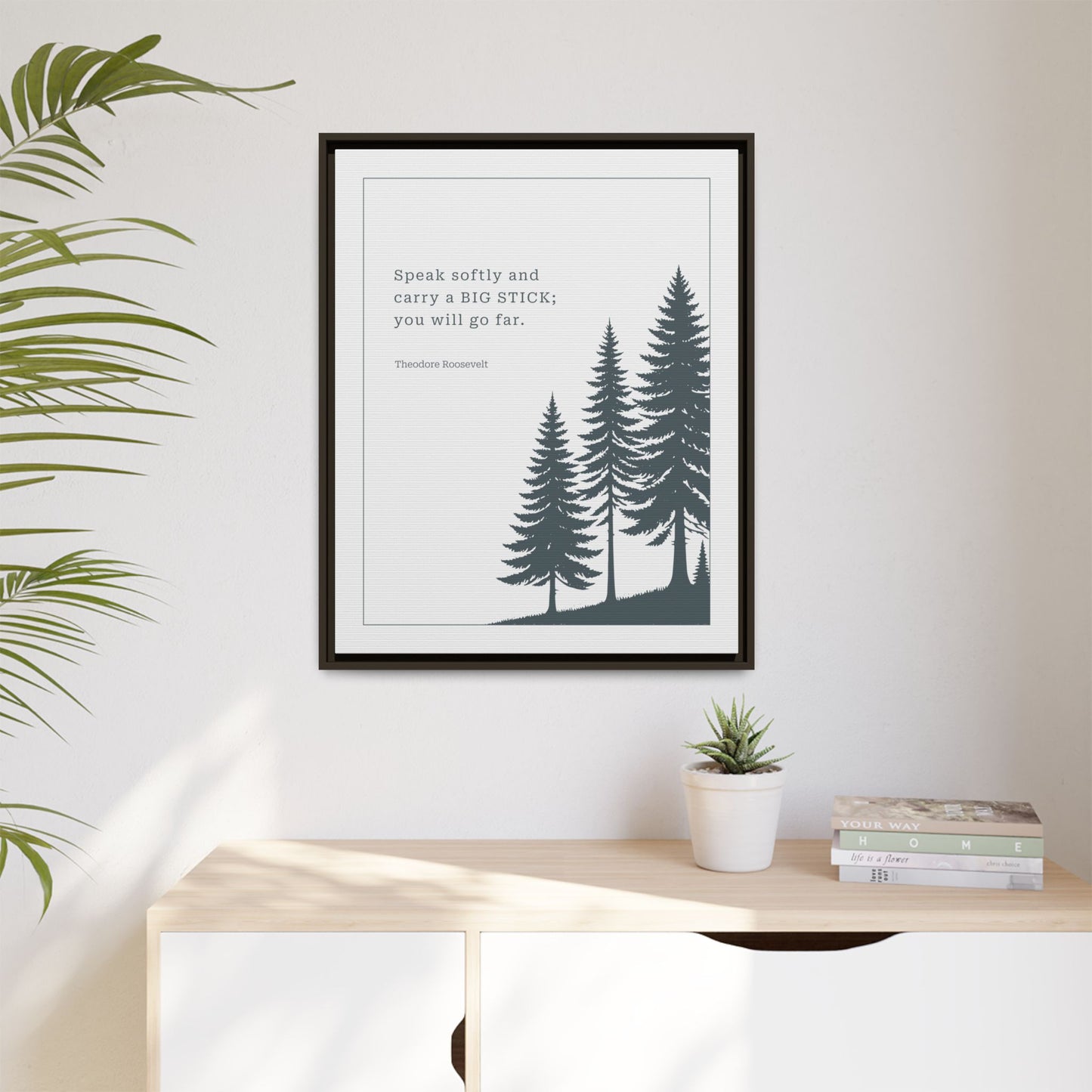 Personalized Home Quotes Signs – Rustic Cabin Wall Decor, Nursery Art for Boys, Forest Nature Print for Living Room or Home – Spring Flower Wall Art, Floral Pattern