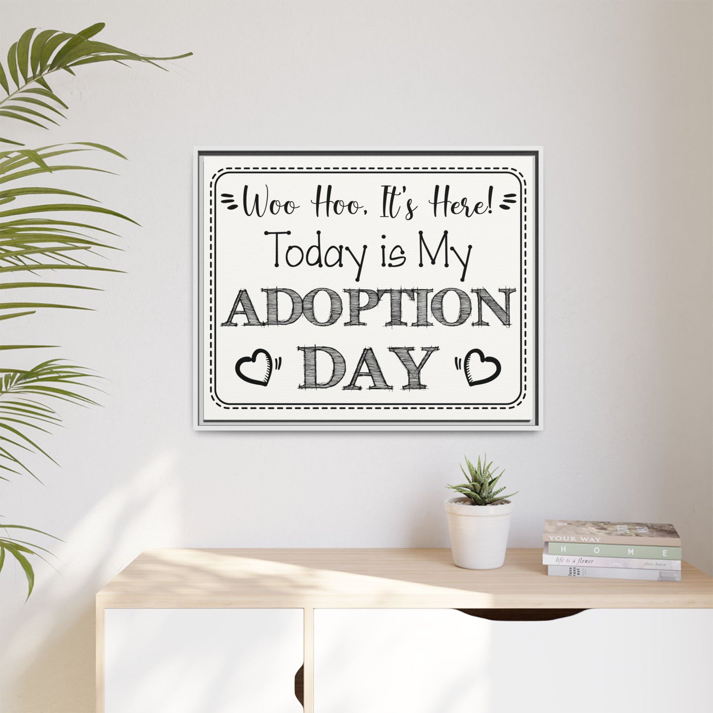 Custom Adoption Day Sign - Personalized Adoption Day Sign - Adoption Announcement Wall Decor - Party Decor for Celebrations, Court Hearings, and Family Gatherings