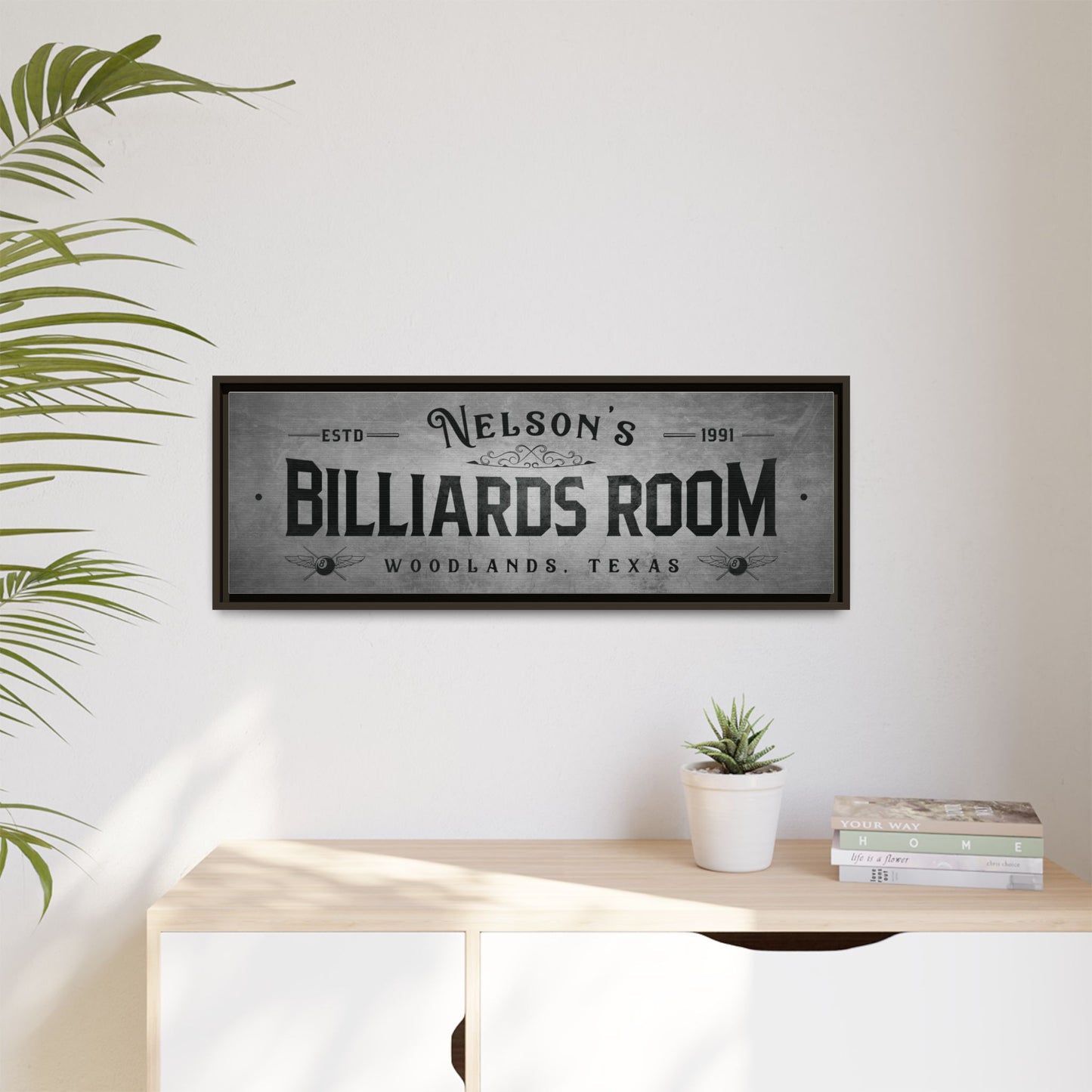 Custom Billiards Room Sign - Personalized Pool Hall Decor, Man Cave Signs, Game Room Wall Art, Family Name, Pool Table Room Sign, Billiards Lounge, Father's Day Gift, and Pool Players Gifts
