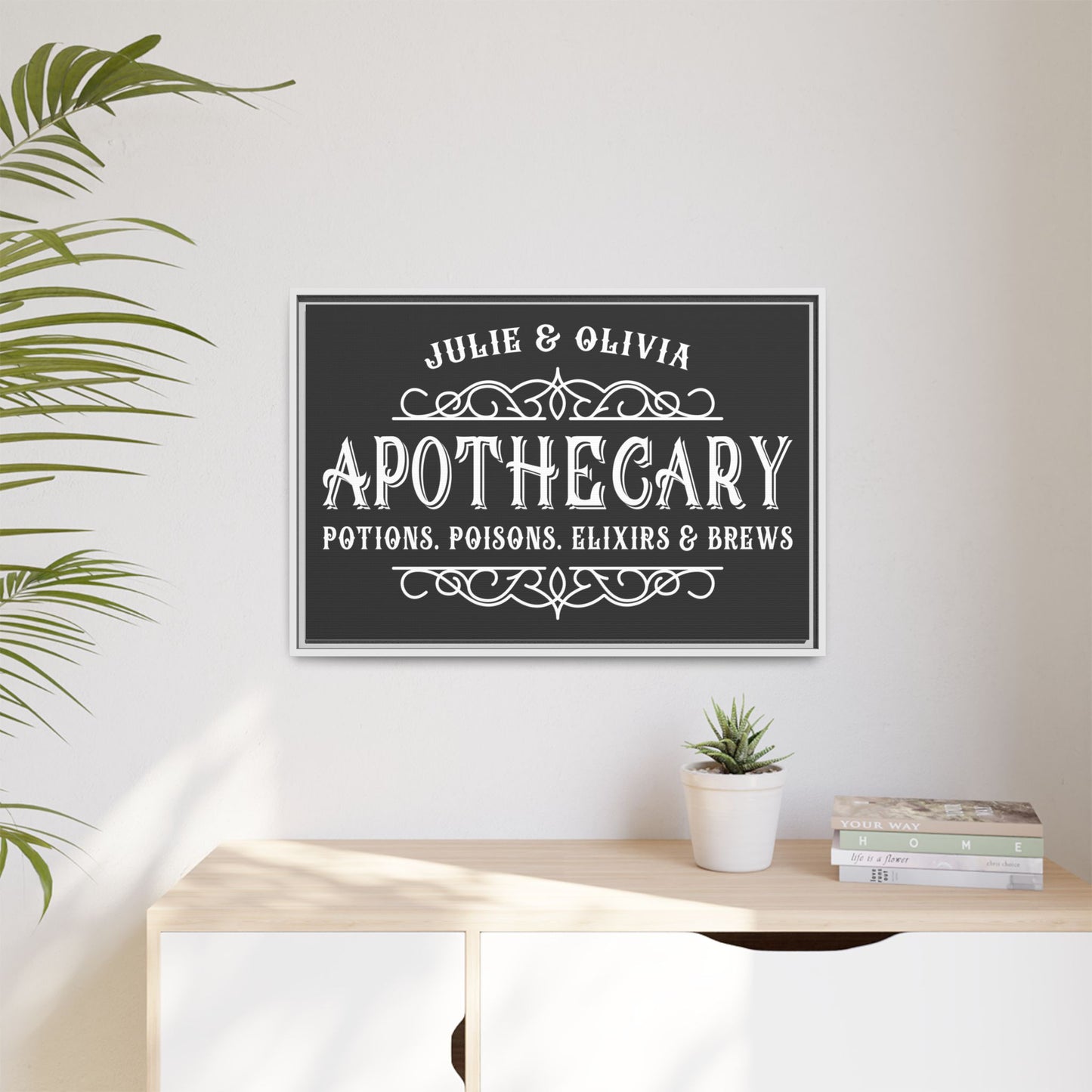 Personalized Halloween Apothecary Sign – Vintage Witchy Decor, Potion Clipart, Mystical Brews, Wiccan Wall Art, Gothic Halloween Printables for Cricut, Witchcraft Gifts & Dark Academia Aesthetic