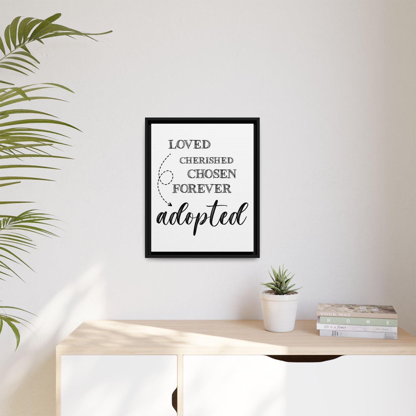 Custom Adoption Day Sign - Personalized Adoption Day Sign - Meaningful Gift for Parents - Inspirational Adoption Wall Art