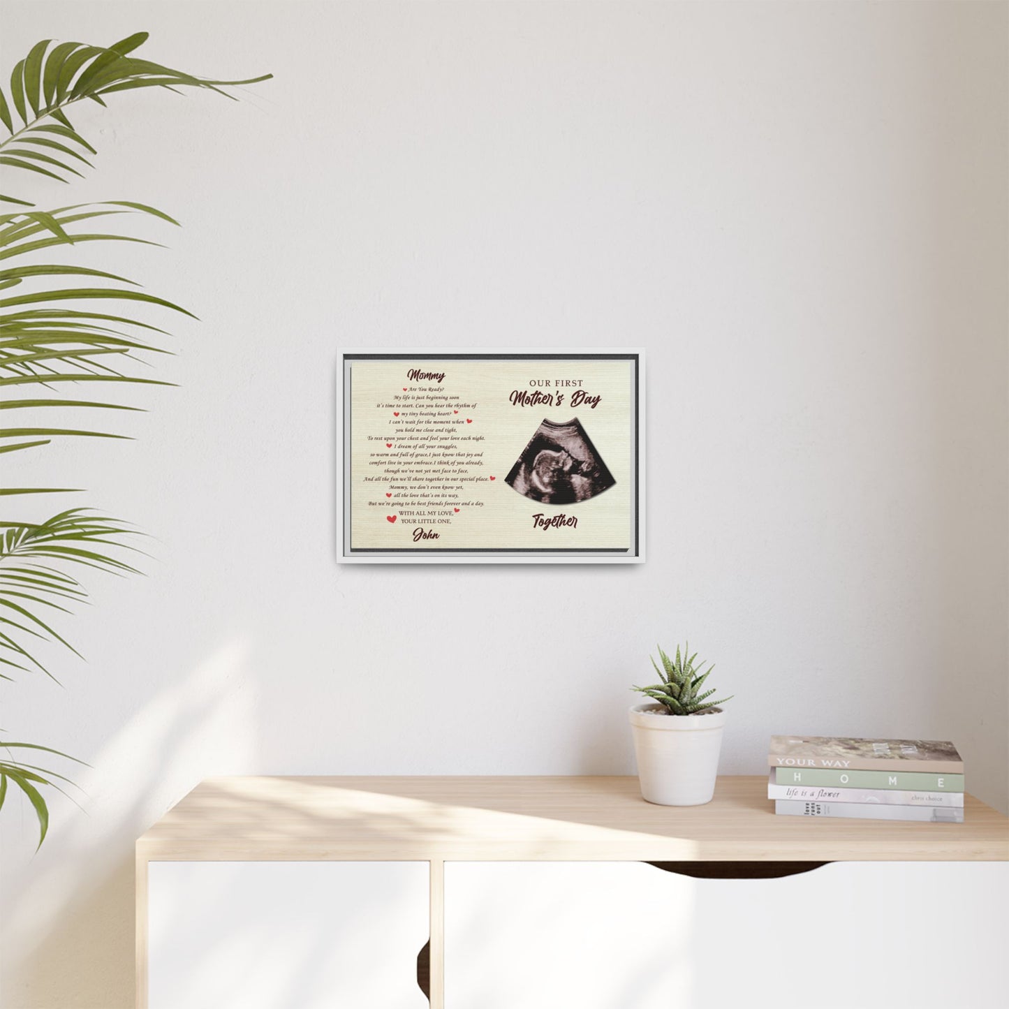 Custom Mothers Day Sign – Personalized Wall Art with Kids' Names & Birth Month – Unique Gift for Mom, Grandma, Mimi, Nana – Engraved Farmhouse Decor from Children or Husband