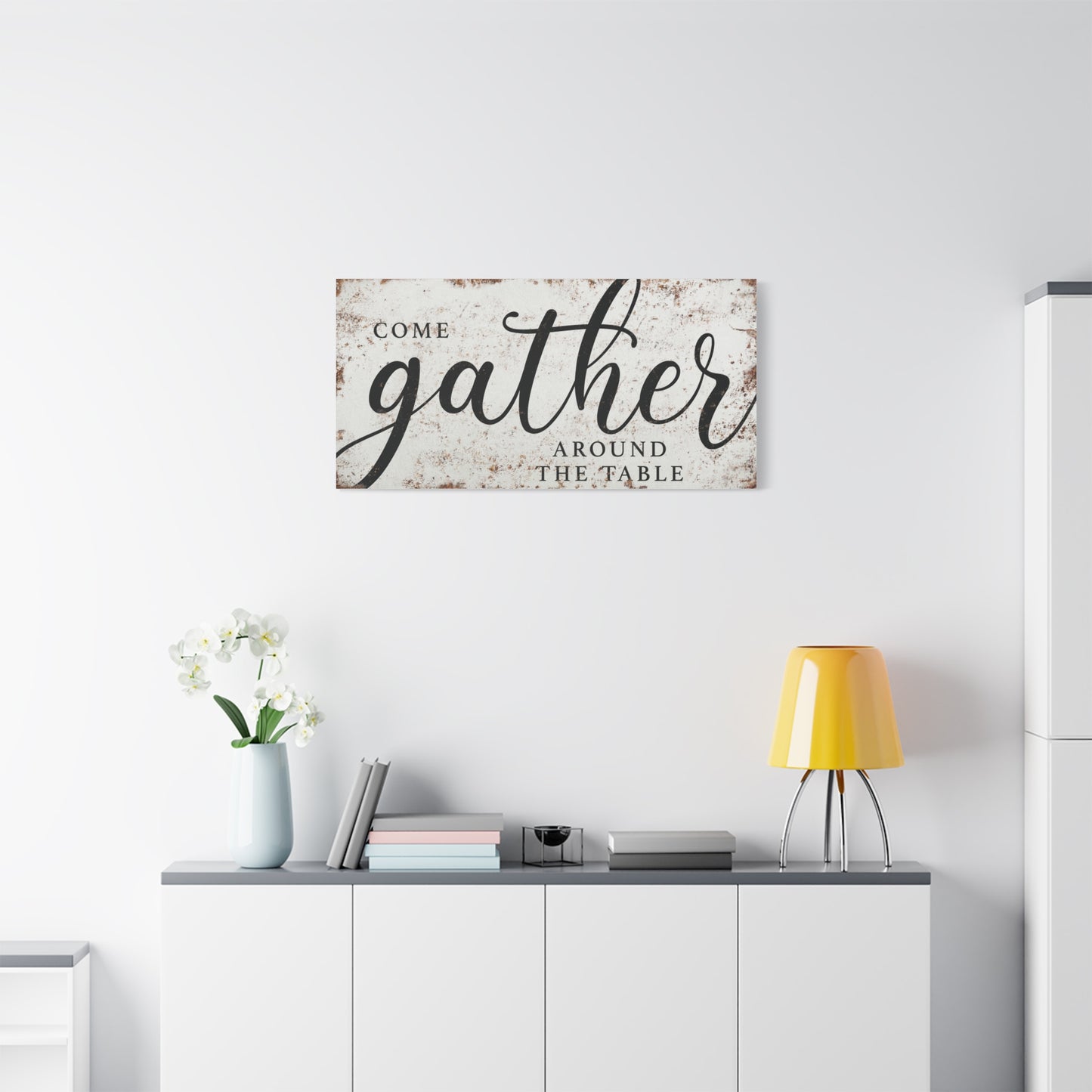 Personalized Dining Room Signs - Custom Dining Room Wall Art – Dining Room & Kitchen Decor – Farmhouse Style Typography Dining Sign