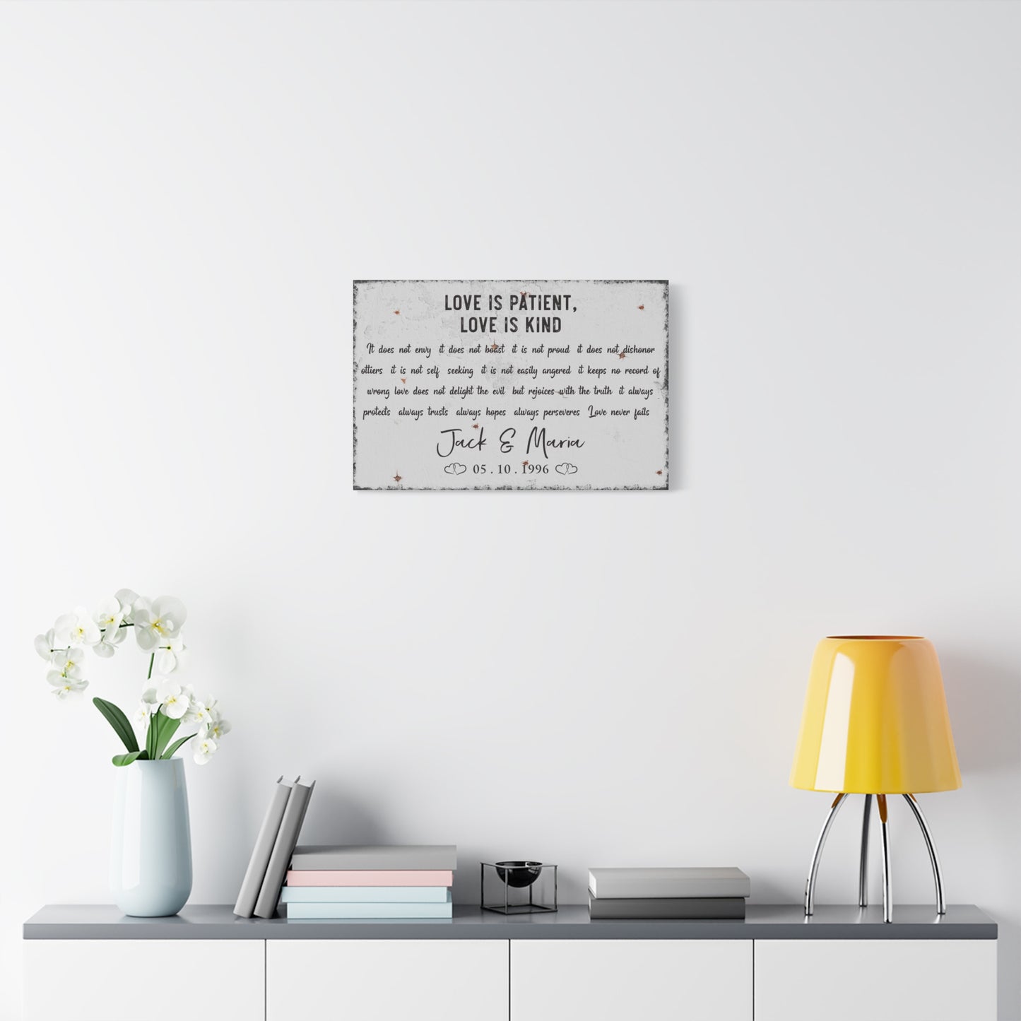 Custom Bedroom Quote Wall Art | Personalized Inspirational, Motivational, Family, Love & Funny Quotes for Bedroom Wall Art | Modern & Vintage Style Wall Décor