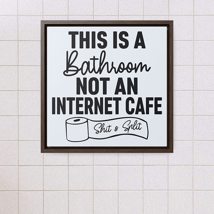 Personalized Funny Bathroom Signs – Customized Bathroom Signs About Poop Sign, Flushing, Cleanliness for Kids, Boys, Men & Women, Business, Wedding Gift, or School