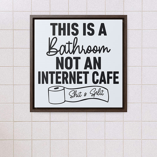 Personalized Funny Bathroom Signs – Customized Bathroom Signs About Poop Sign, Flushing, Cleanliness for Kids, Boys, Men & Women, Business, Wedding Gift, or School