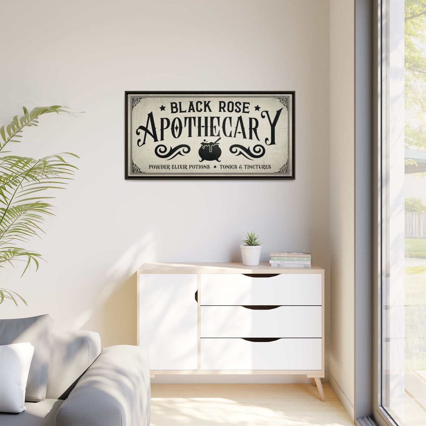Personalized Apothecary Sign | Witchy Decor, Vintage Halloween Sign, Potions Graphic, Wiccan Gift, Apothecary Cabinet Art, Witchcraft Wall Art, Dark Academia Decor