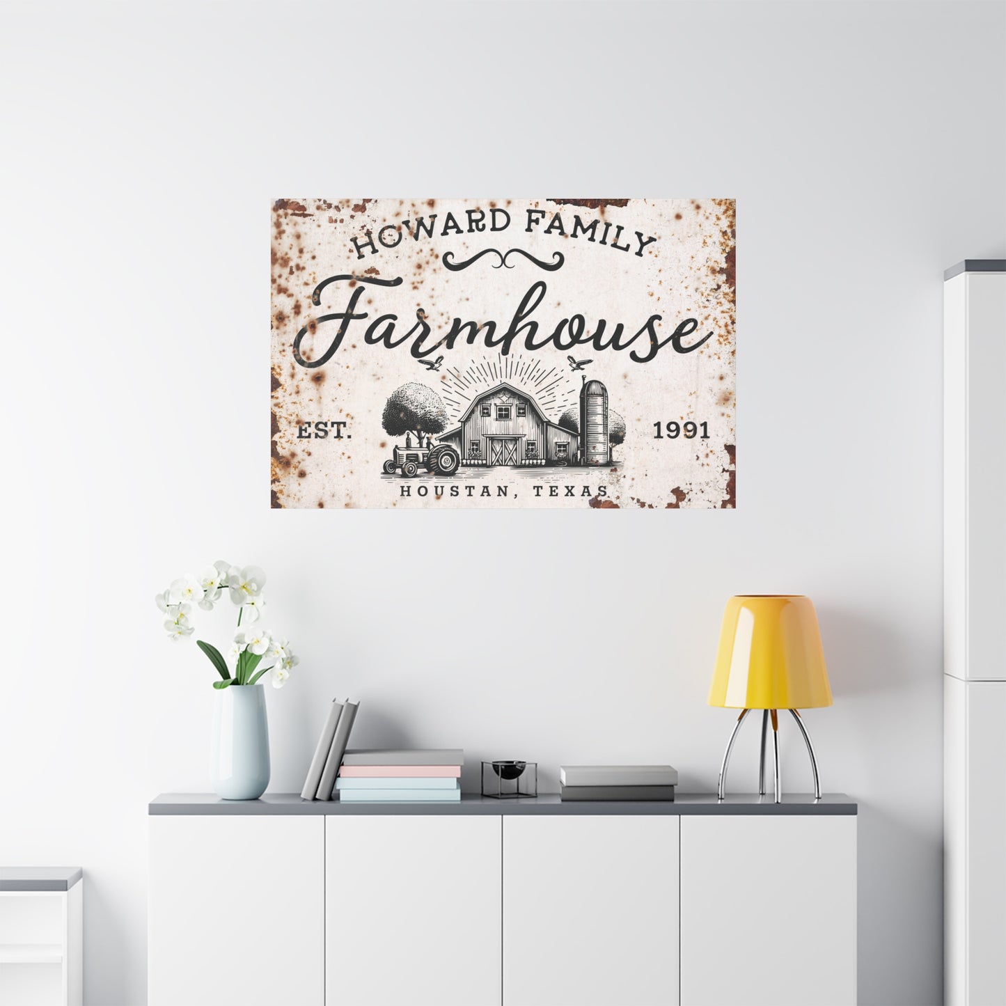 Custom Farmhouse Sign | Rustic Farmhouse Wall Decor | Personalized Homestead Signs, Farmhouse Kitchen Signs, Vintage Style Signs for Farm | Perfect Gifts for Farmers, Weddings, Anniversaries, and Housewarmings