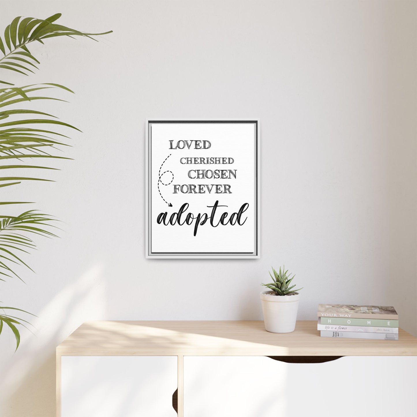 Custom Adoption Day Sign - Personalized Adoption Day Sign - Meaningful Gift for Parents - Inspirational Adoption Wall Art