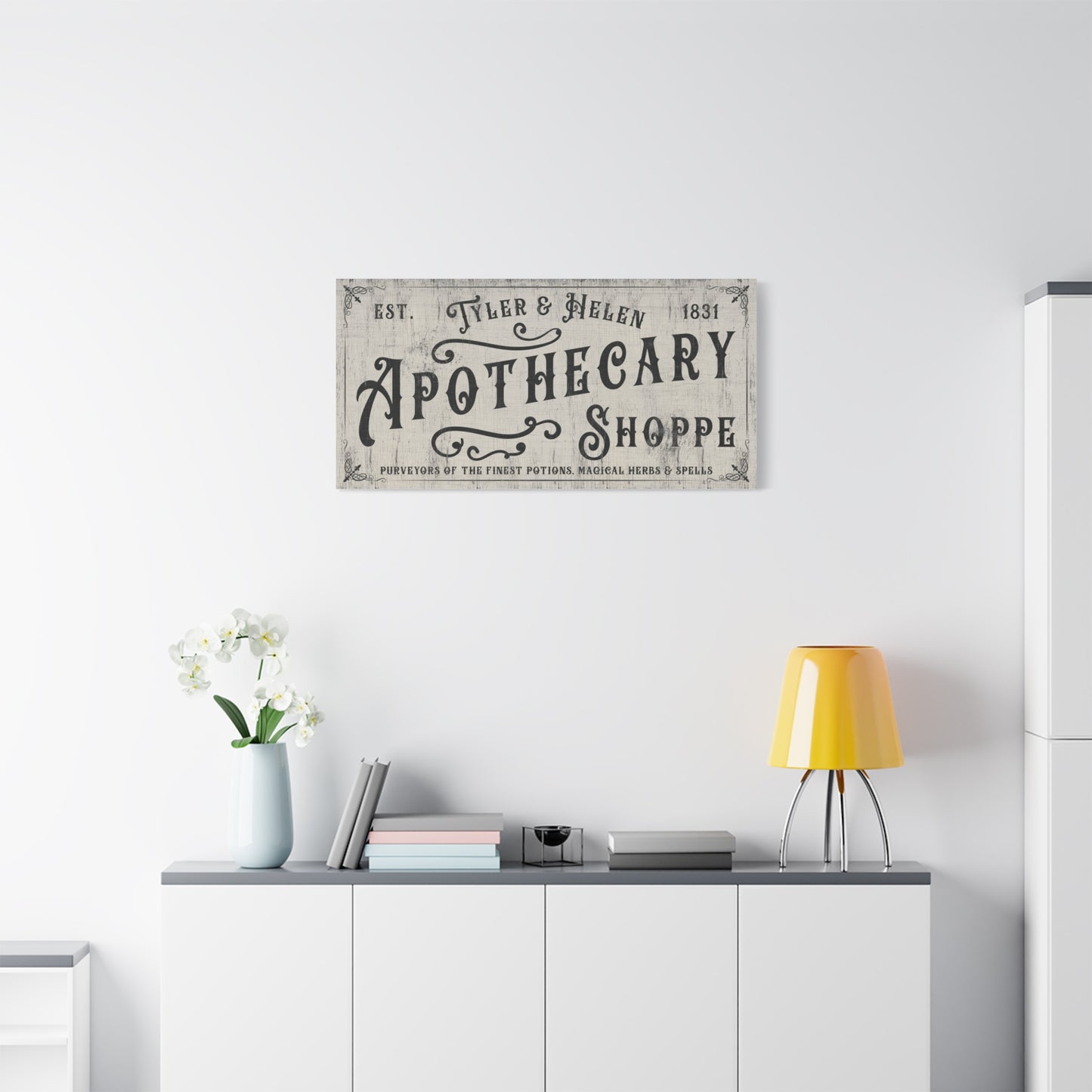 Personalized Vintage Apothecary Sign | Witchy Decor | Halloween Wall Art | Gothic Apothecary Shop Sign | Arsenic Poison Antique Label | Witchy Home Decor | Unique Apothecary Sign for Halloween & Vintage Medicine History Lovers