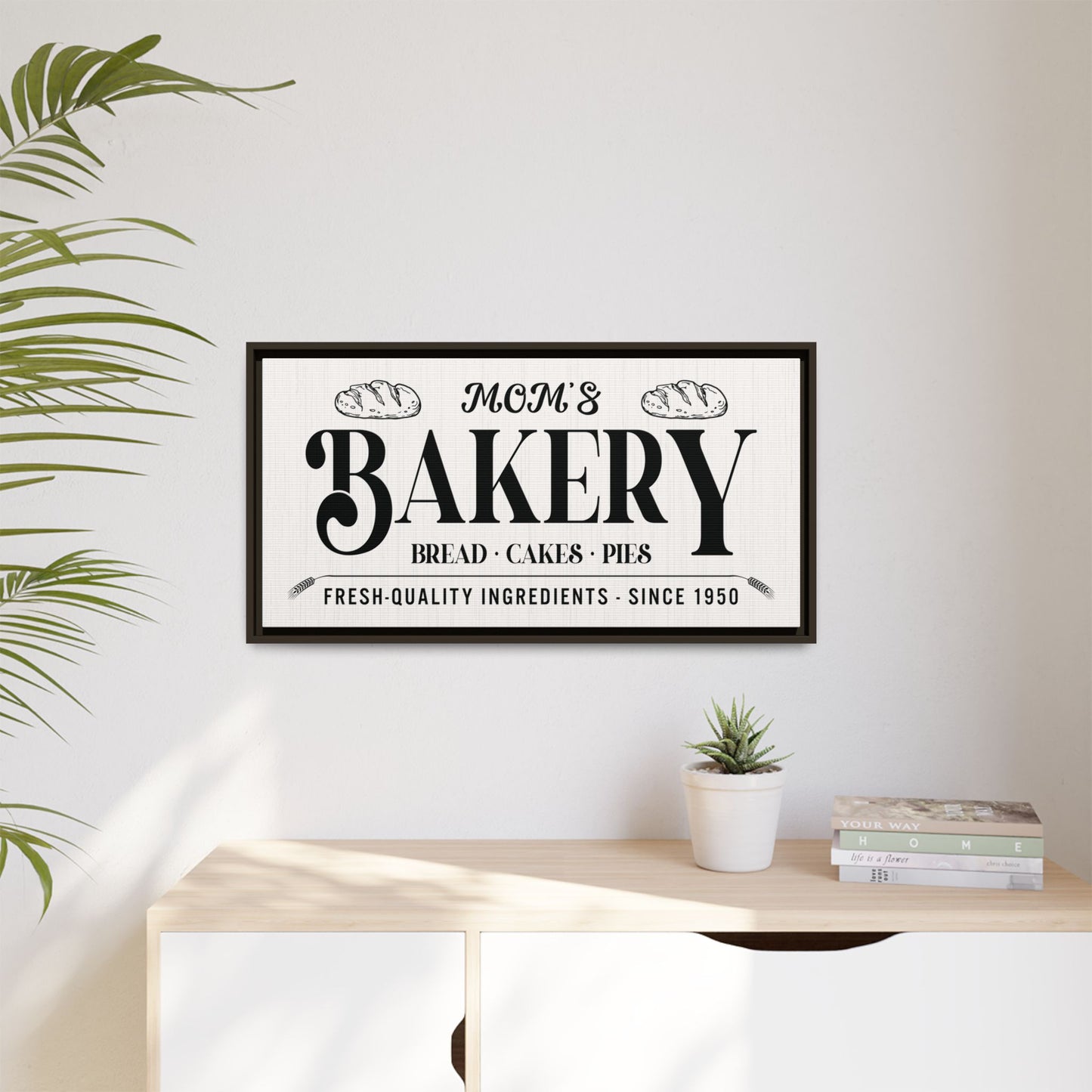Custom Homemade Bakery Sign | Personalized Farmhouse Bakery Always Fresh Sign | Vintage Bakery | Rustic Kitchen Decor | Baking Lovers Wall Art | Bread, Pies & Cakes Sign | Distressed Wood Bakery Sign