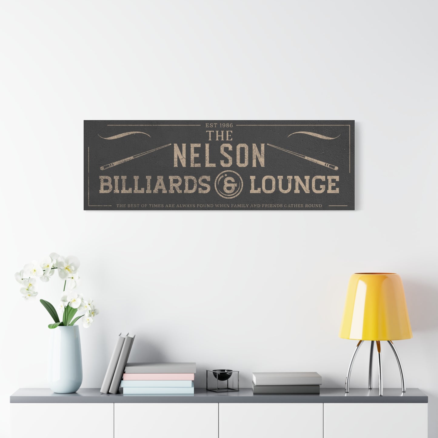 Personalized Billiards Sign - Custom Billiards Room Décor, Vintage Rustic Pool Hall Signs, Man Cave & Lounge Wall Art, Christmas Billiards Gifts