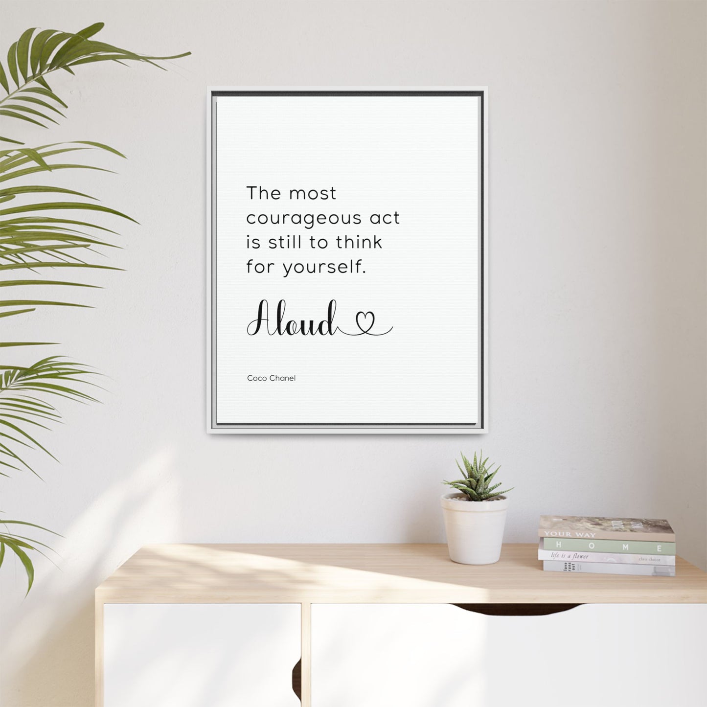 Personalized Bedroom Quote Wall Art - Custom Bedroom Motivational Quote - Fashion Wall Decor, Empowerment and Positive Affirmations