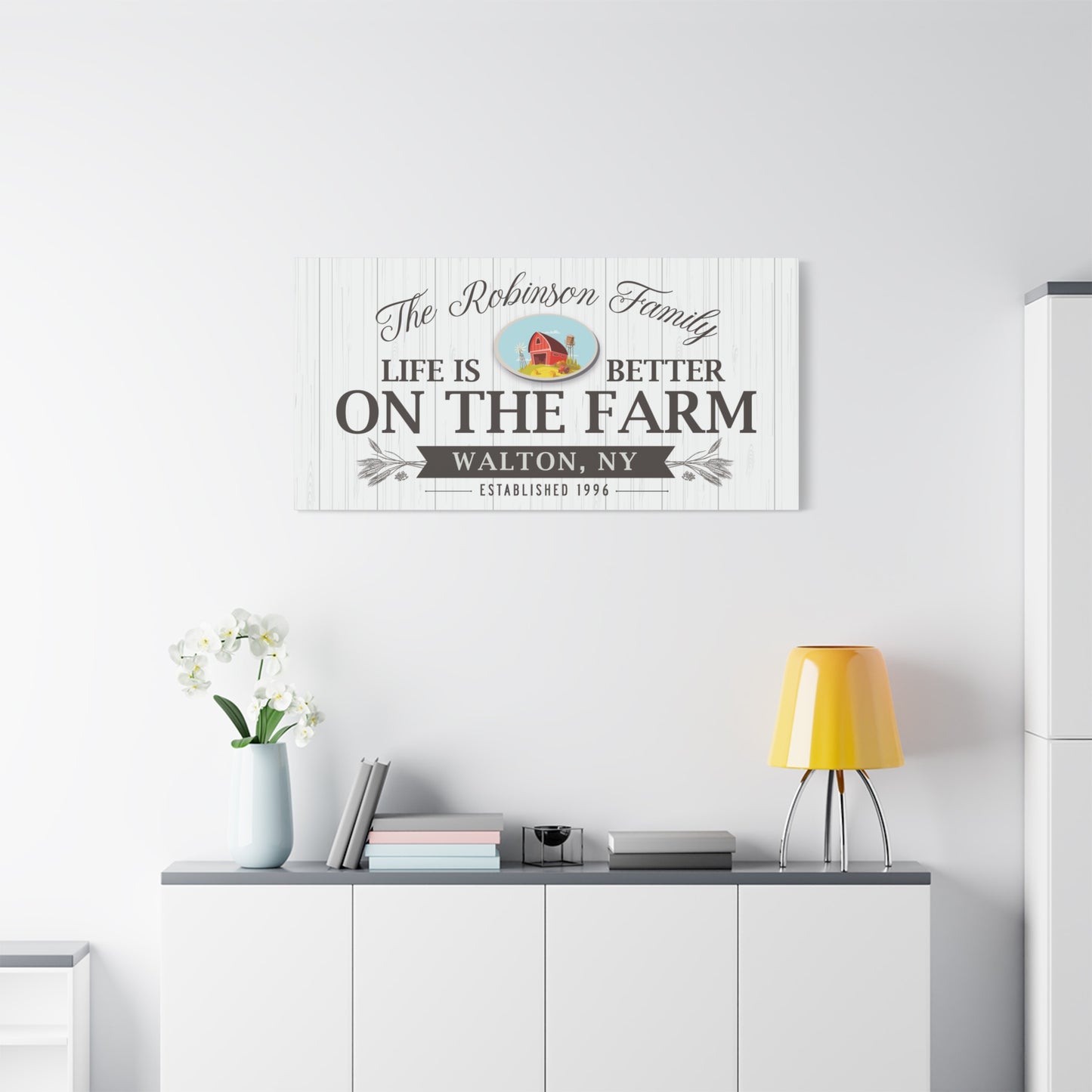 Personalized Farmhouse Sign | Custom Rustic Farmhouse Wall Decor | Farmhouse Established Sign | Farmhouse Home Decor | Unique Rustic Wall Art
