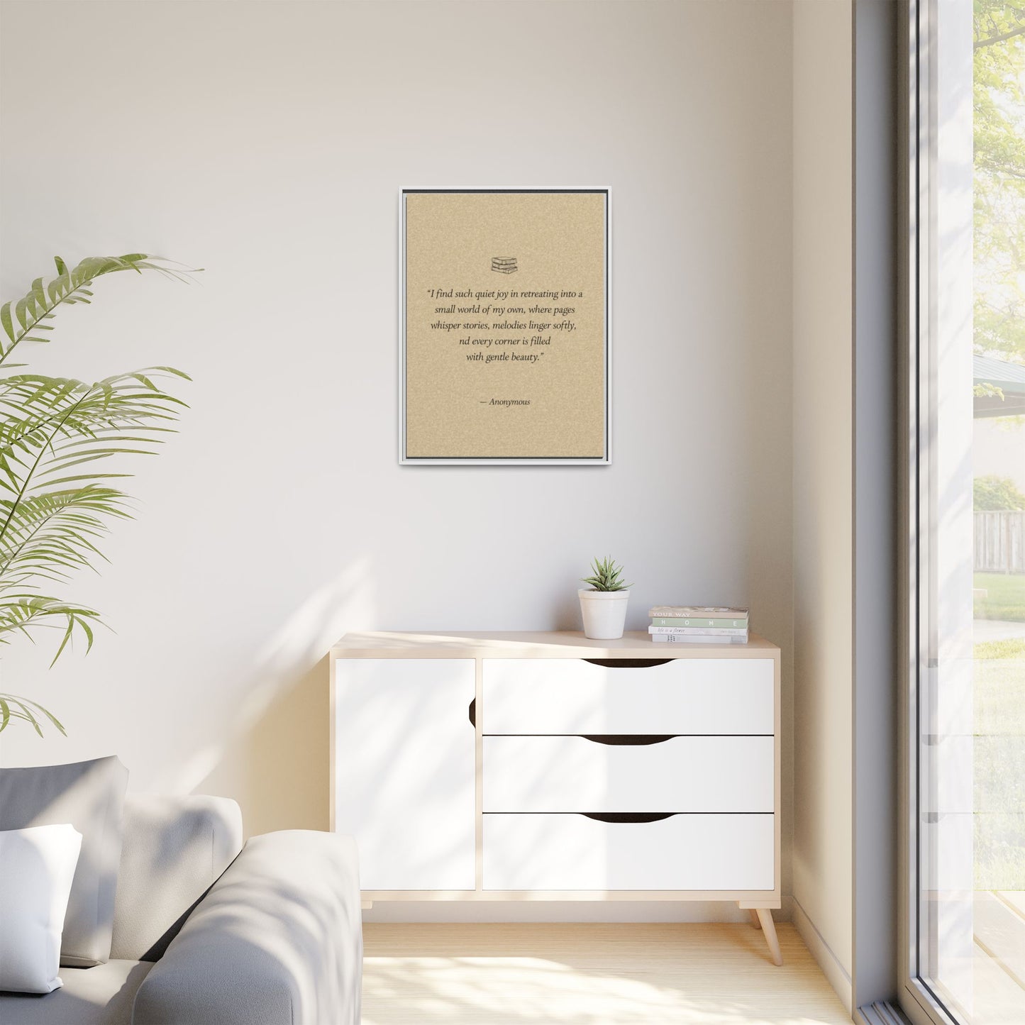 Custom Bedroom Quote Wall Art | Personalized Famous and Inspirational Quote for Bedroom Wall | Literary & Poetry Art | Neutral Home Decor, Gifts for Her, Multiple Sizes & Colors