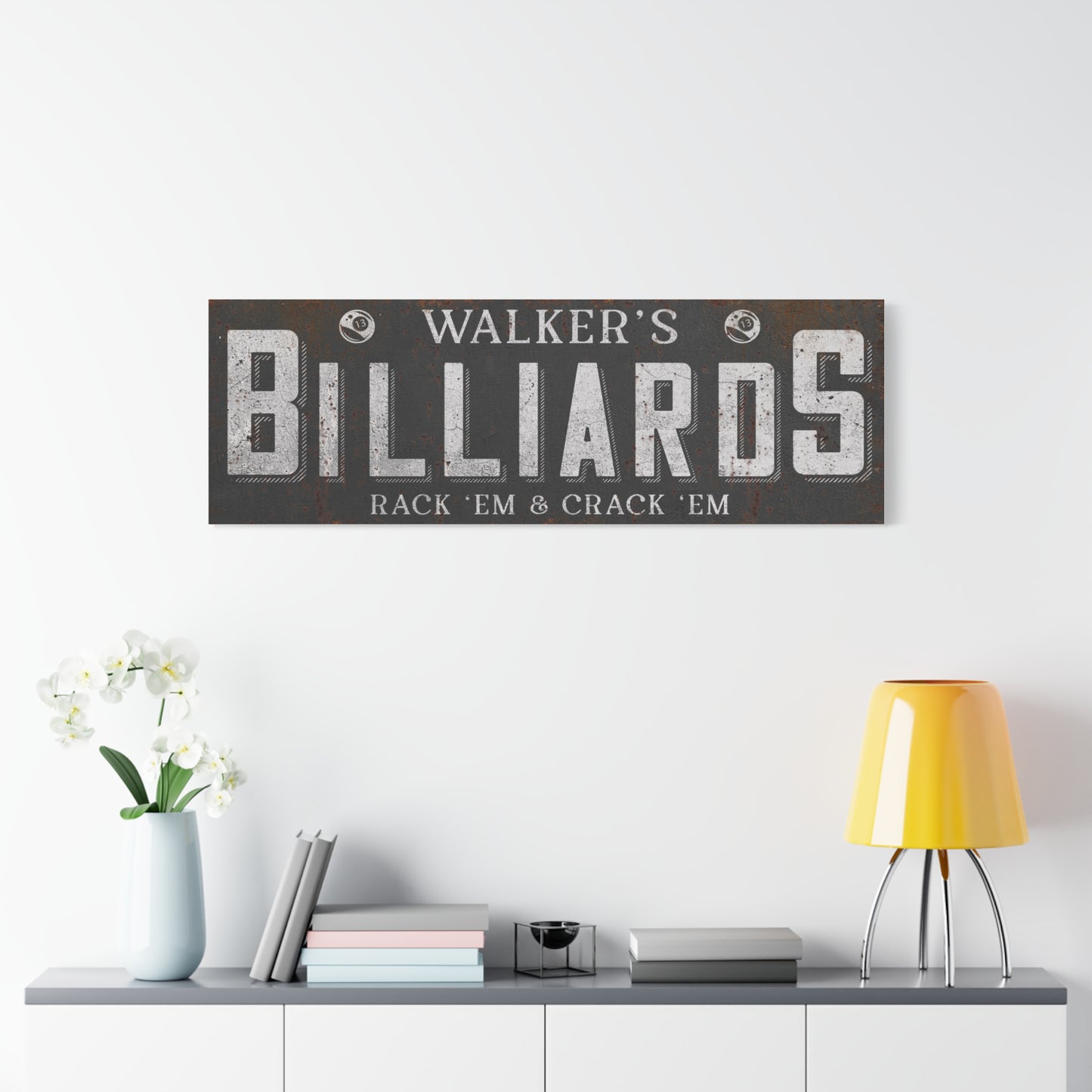 Custom Billiards Signs | Personalized Pool Hall Decor, Game Room, Man Cave, and Pool Table Signs | Quality Billiard Room, Saloon, and Bar Signs | Unique Custom Gifts for Billiards Fans, and Family Gifts