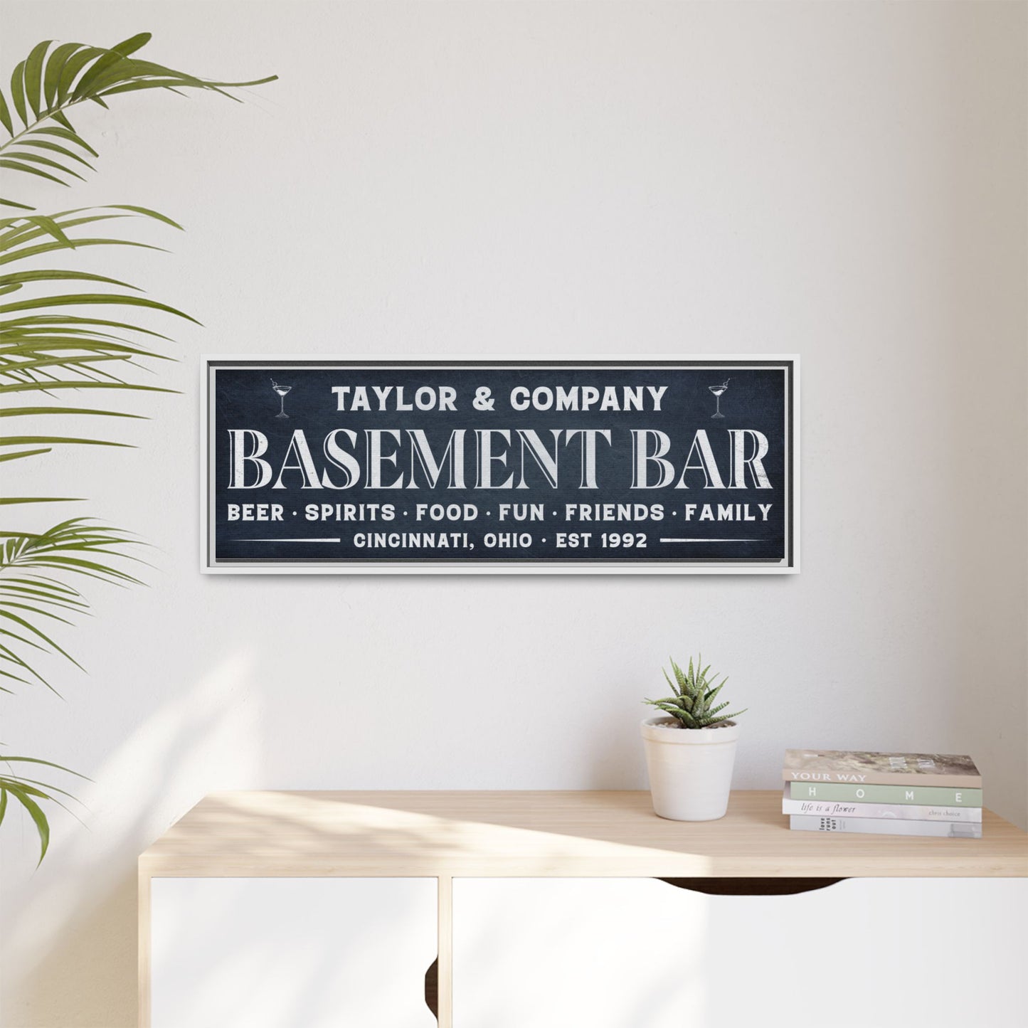 Personalized Bar Sign | Custom Wooden Signs for Basement Bars, Man Caves, Pub Decor & Home Bar Wall Art | Rustic Home Decor Gifts, Personalized Wooden Signs for Guy Gifts & Cabin, Pub, and Home Bar Spaces