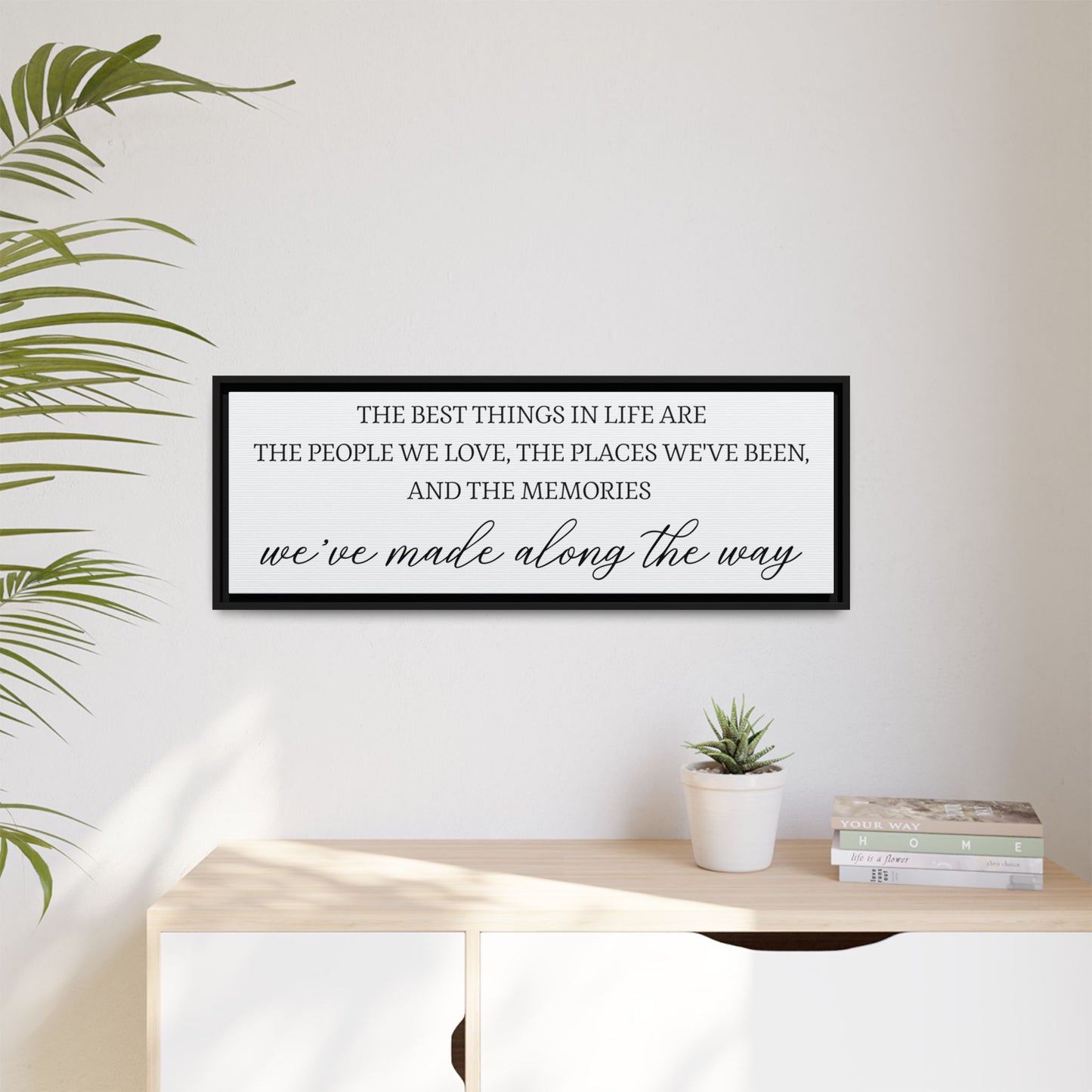 Personalized Bedroom Quote Wall Art - Custom Bedroom Quote Wall Art - Family Quote, Inspirational Bedroom Art, Positive Typography Canvas for Living Room, Entryway, or Bedroom