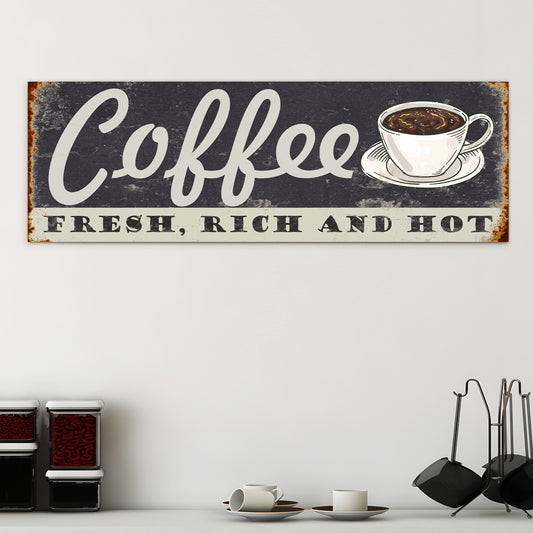 Personalized Coffee Bar Sign - Custom Vintage Coffee Shop Sign - Rustic Coffee Bar Wall Decor - Antique Coffee Station Sign - Outdoor Coffee Sign - House Coffee Art