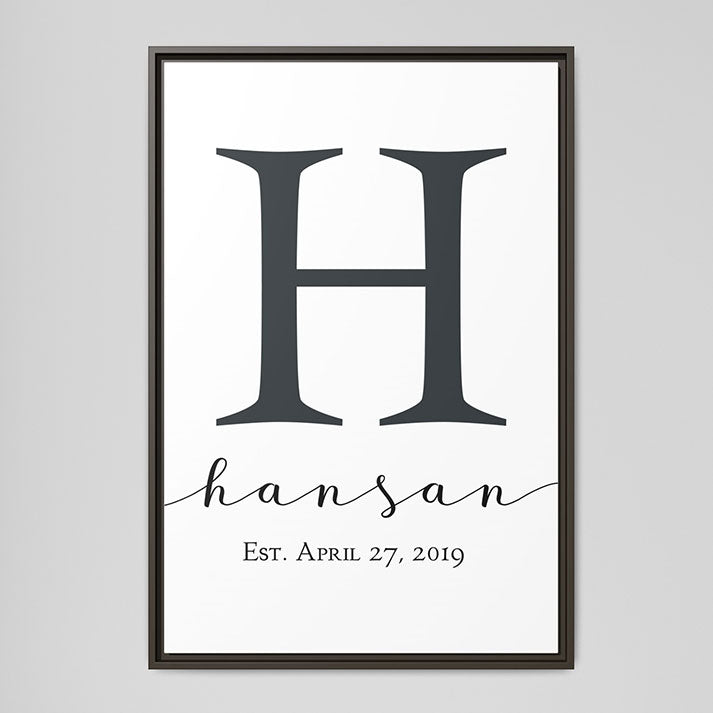 Personalized Monogram Art - Custom Wood Wall Art, Last Name Established Sign, Wedding & Anniversary Gift, Farmhouse Decor, Entryway & Foyer Sign, Layered Wood Cutout Letters