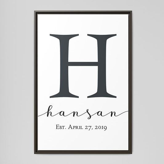 Personalized Monogram Art - Custom Wood Wall Art, Last Name Established Sign, Wedding & Anniversary Gift, Farmhouse Decor, Entryway & Foyer Sign, Layered Wood Cutout Letters