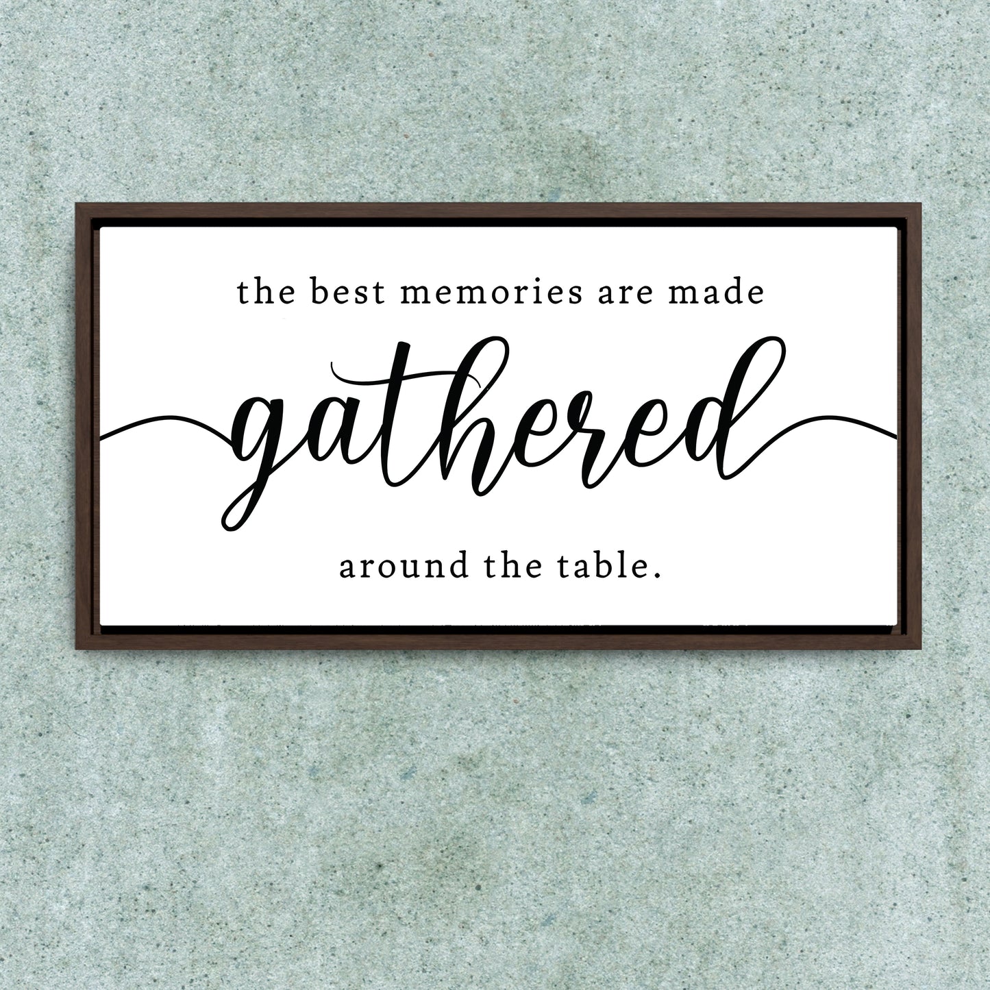 Personalized Dining Room Signs | Custom Family Dining Room Decor | Farmhouse Sign | Wedding Gift | Anniversary Sign | Thanksgiving and Christmas Table Decor | Wooden Framed Wall Hanging