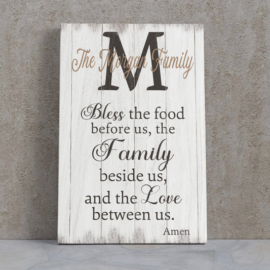 Personalized Dining Room Signs - Custom Dining Room Wall Art, Kitchen Wall Decor, Farmhouse Dining Sign, Wedding Gift, Family Quote Sign, Wooden Framed Home Decor
