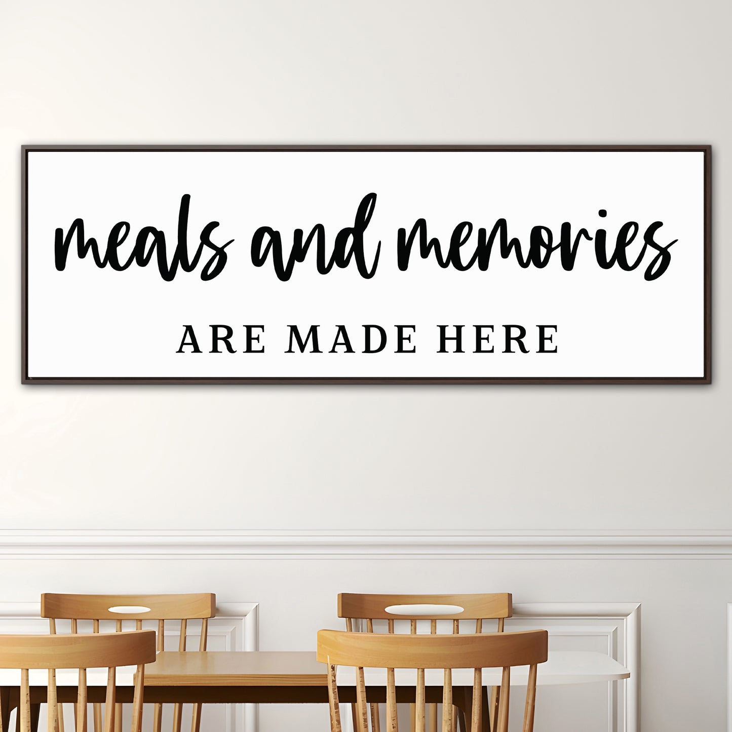 Personalized Dining Room Wall Art - Custom Dining Room Sign, Modern Farmhouse Dining Decor, Scripture Dining Wall Art, Dining Room Sign for Home, Family, and Wedding Gift