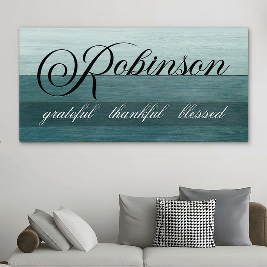 Personalized Family Last Name Signs - Custom Rustic Family Last Name Signs for Porch, Living Room, Kitchen, or Entryway