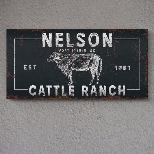 Personalized Farmhouse Signs - Custom Farmhouse Signs – Fluffy Highland Cattle Ranch Decor – Rustic Floral Watercolor Cow Print – Scottish Farm Animal Poster – Gift for Mum, Dad, Grandparents, or Housewarming