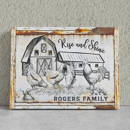 Personalized Farmhouse Sign – Custom Farmhouse Sign with Family Name – Unique Scottish Cattle Ranch Poster - Farmhouse Decor Prints - Floral Watercolor Cow Paintings