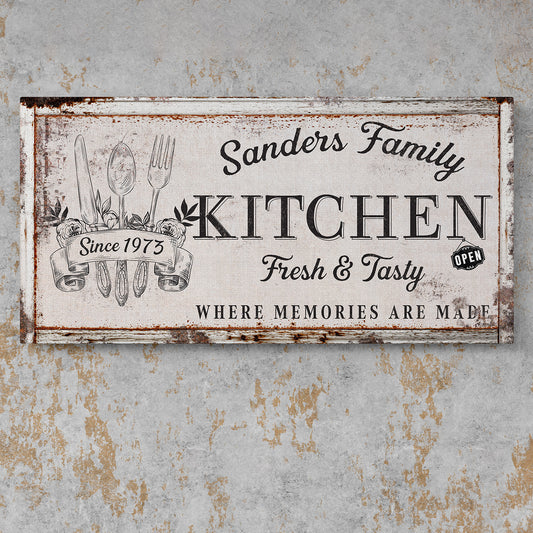 Personalized Farmhouse Sign – Custom Farmhouse Kitchen Sign with Name - Wall Art for Farmhouse Kitchen Décor, Unique Gift for Mom, Wife, Grandma, or Housewarming